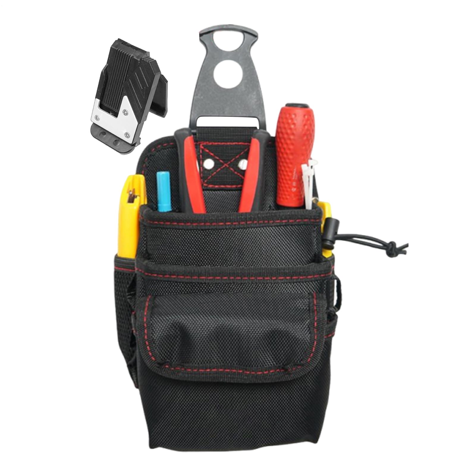 Borsa porta attrezzi da cintura a prova d'acqua ergonomico | Borsa per cintura porta attrezzi da lavoro per Elettricisti, Falegnameria, Pesca, Edilizia, Giardinaggio, Casa