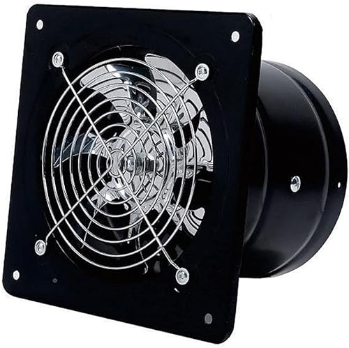 Miniatura 1 de Magik Extractor de ventilación de ventilador de escape de 4  8 pulgadas, ventilador de pared antirretorno (8 pulgadas, negro)