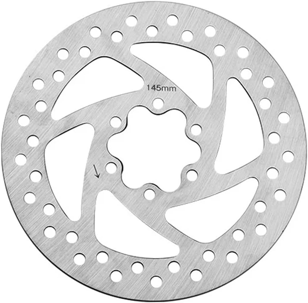 Mountain Bike Hollow Disc Brake Disc Electric Bicycle Brake Rotor 120/140/145/160/180mm Scooter Bicycle Accessories(145mm Silver)