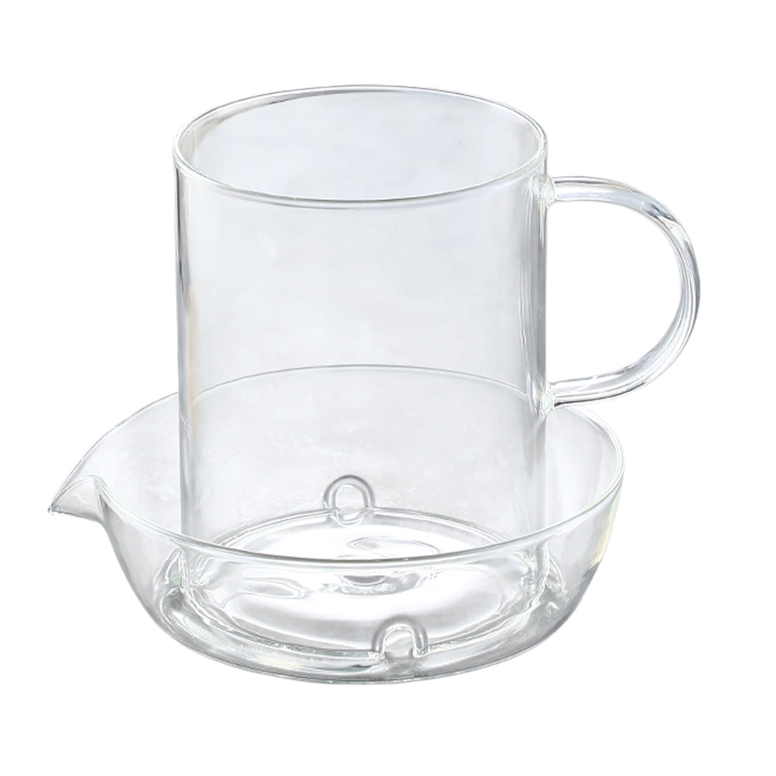 Msioytog Thickened Glass Bacon Grills Pan with Pour Spouts Bacon Maker for Easy Oil Draining and Dishwasher Safe Smokeless Glass Barbecue Pots