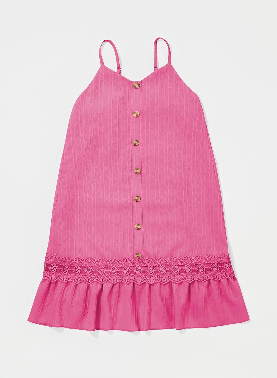 blibean Girls Summer Dress Tween Sleeveless Button Down Sundress Size 6-15 Years - Image 8