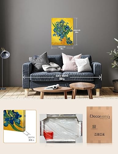 Vista 173 de DECORARTS - Almond Blossom Tree - Vincent Van Gogh Art Reproduction. Giclee Canvas Prints Wall Art for Home Decor 30x24