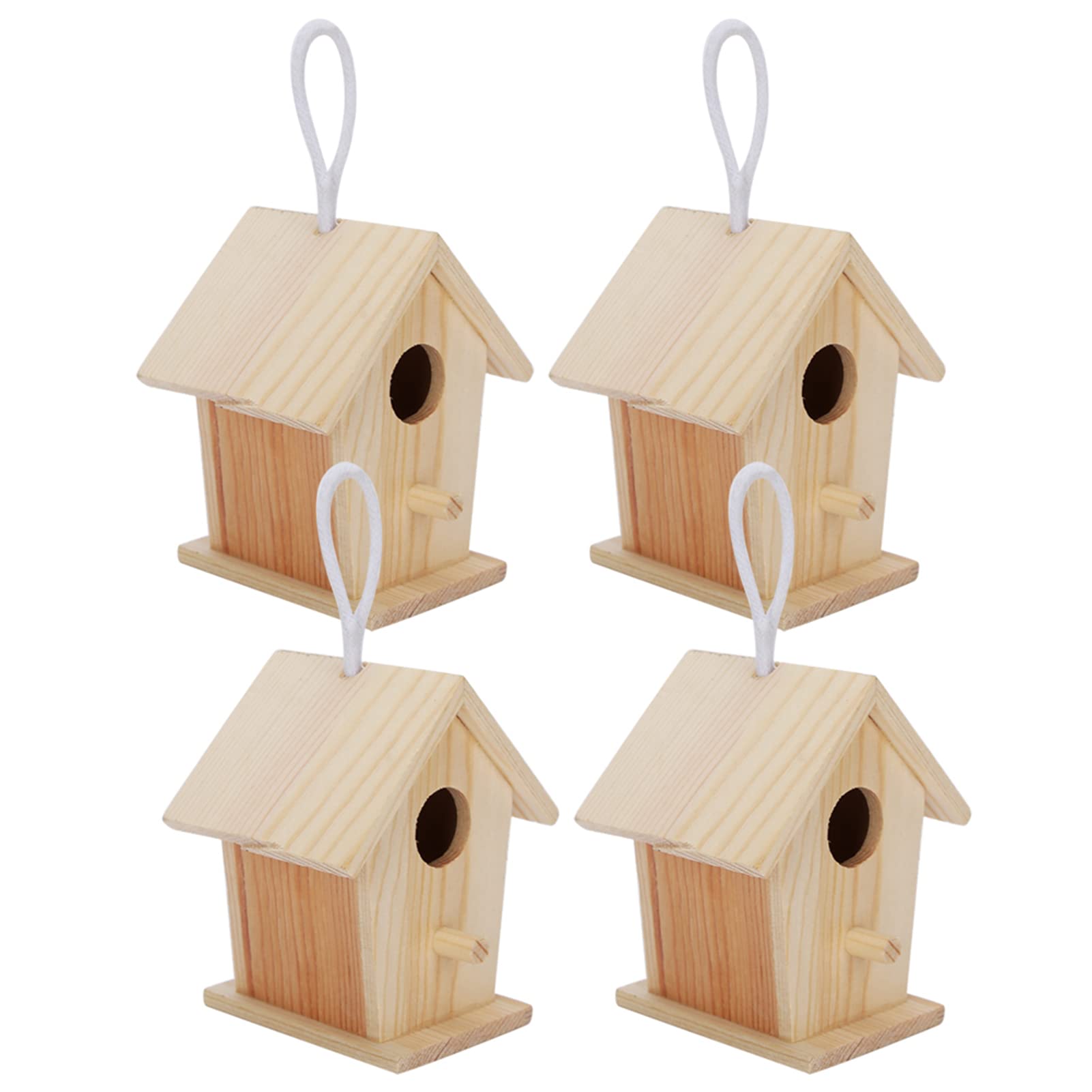 Nichoirs en bois à suspendre pour décorer une cage à oiseaux ou un arbre de Pâques