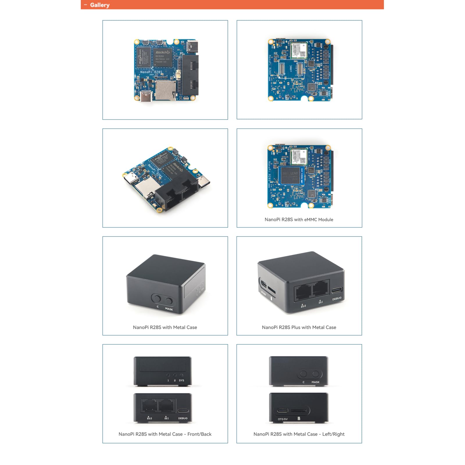 youyeetoo NanoPi R28S RK3528A 1 Go de RAM, double routeur Gigabit, WiFi 6