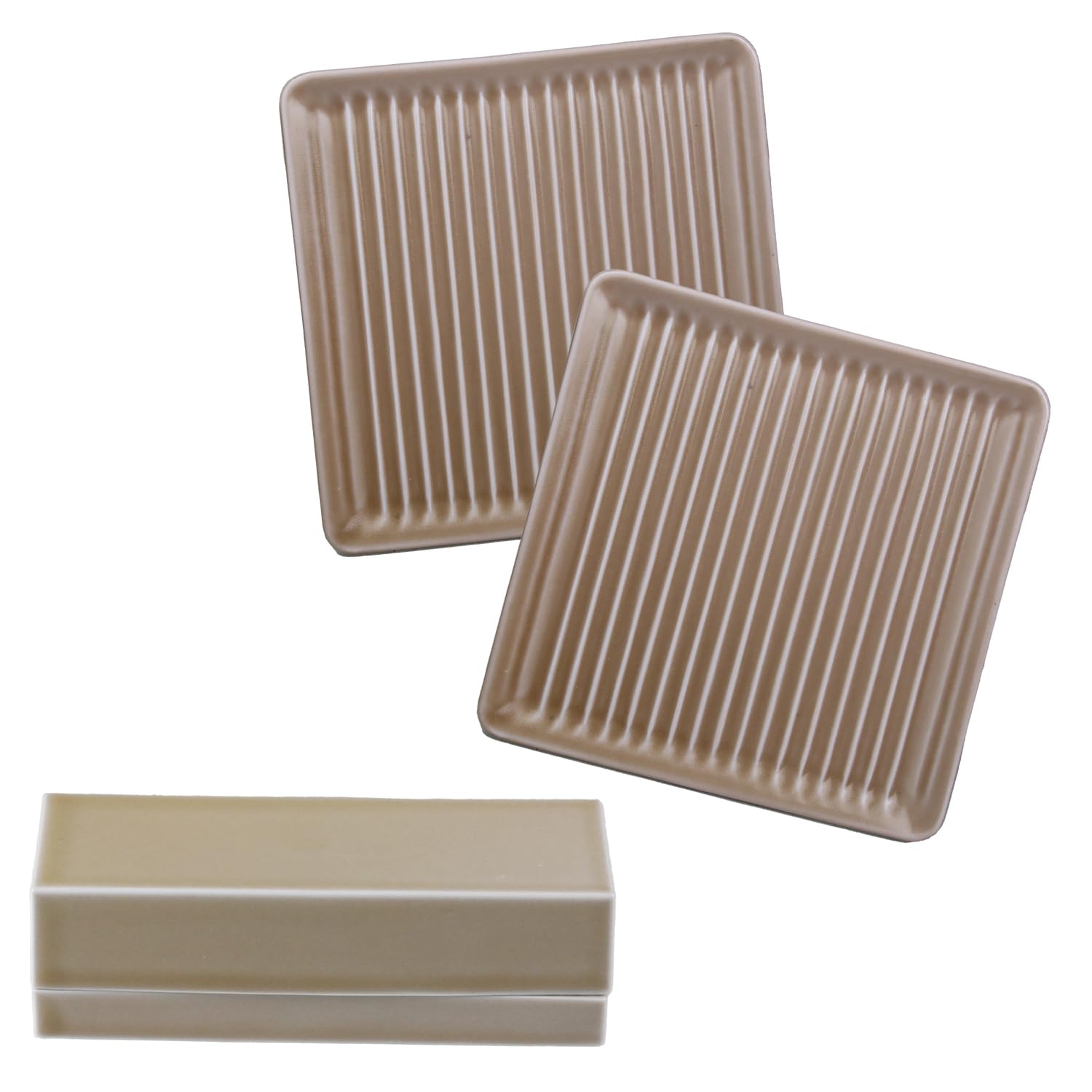 Yuuki Roman Convenient Bread Plate, 6.1 inches (15.5 cm), Butter Case, Half Size, Toast, Plate, Irregular Plate, Northern Europe, Stylish, Deep-fried Sashimi (Moisture/Oil Removing/Uneven/Hasamiyaki),