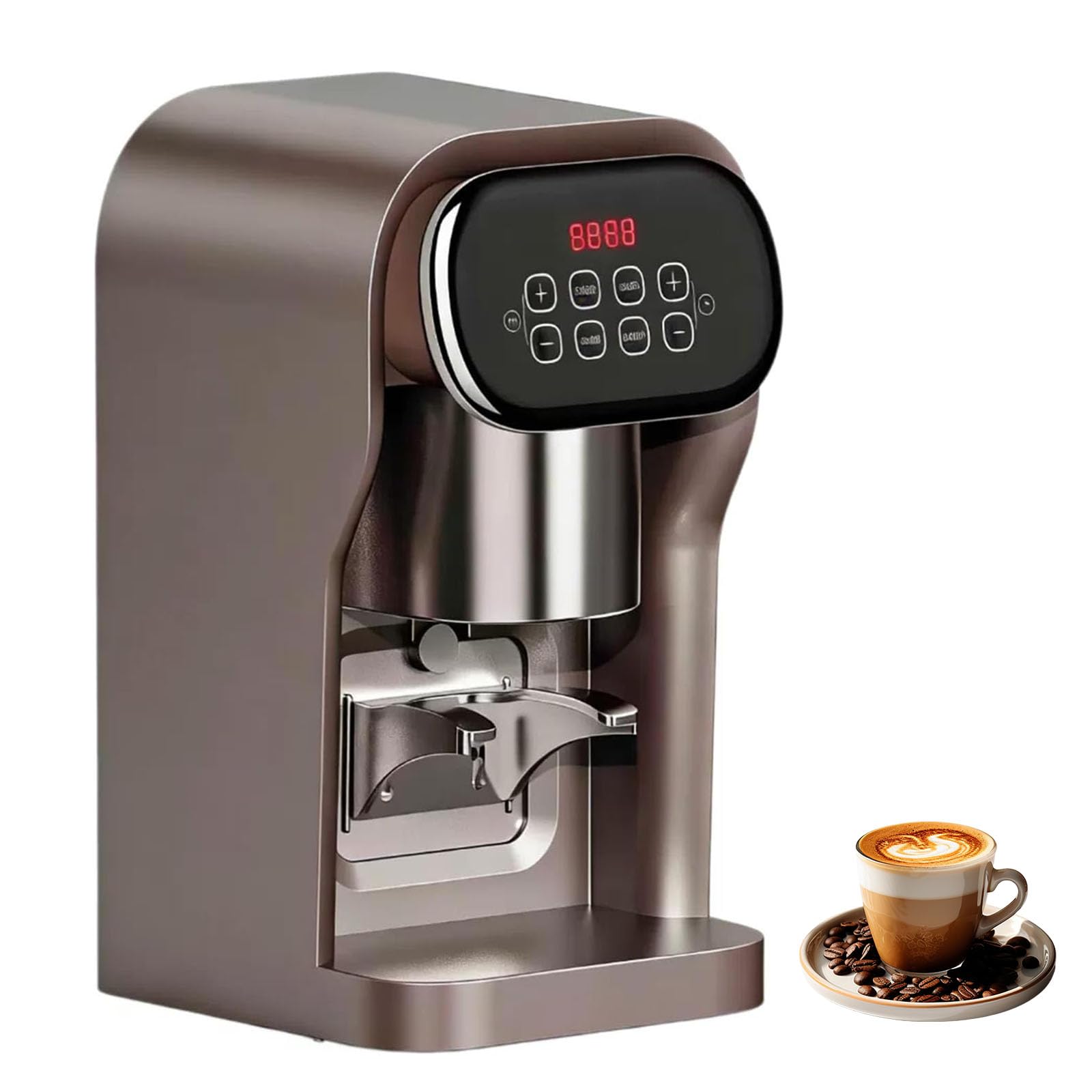 YXYLJOZ Automatic Coffee Tamper 58MM Electric Espresso Press, 10-30kg Pressure, Coffee Compactor for Home and Coffee Shop Use, Perfect for Smooth, Consistent Extraction (Rose Gold)