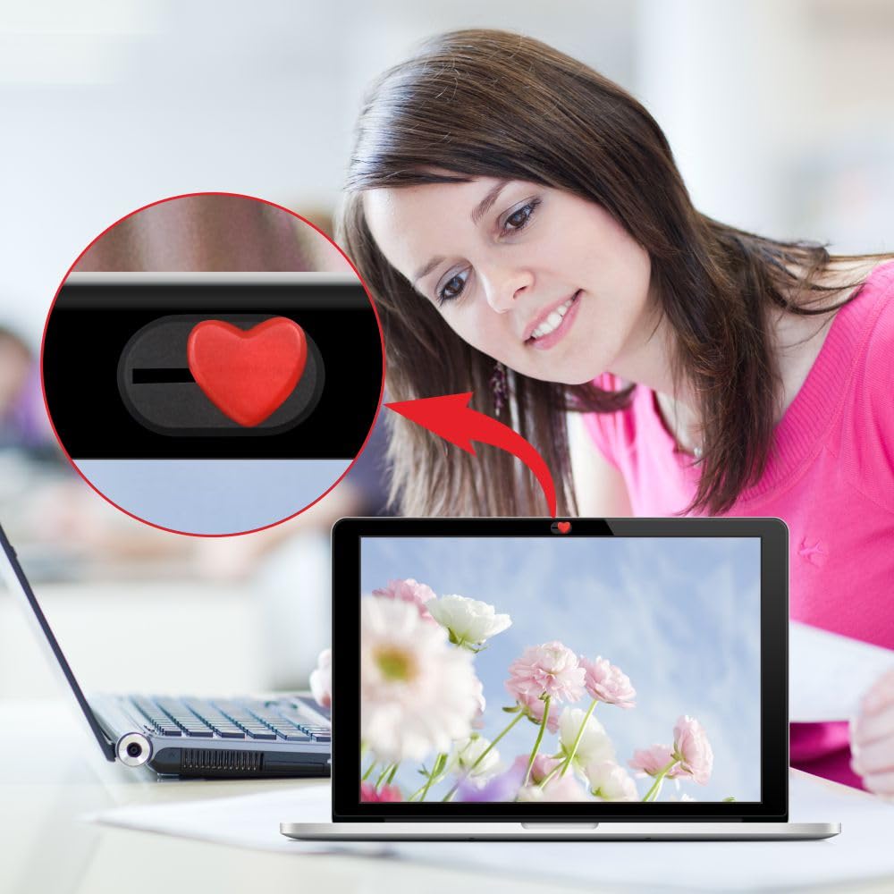 Cubierta deslizante para cámara web (paquete de 2) – Cubierta deslizante de cámara para MacBook, iMac, laptop, computadora, iPad, iPhone, teléfono celular, PC – Grandes accesorios protectores