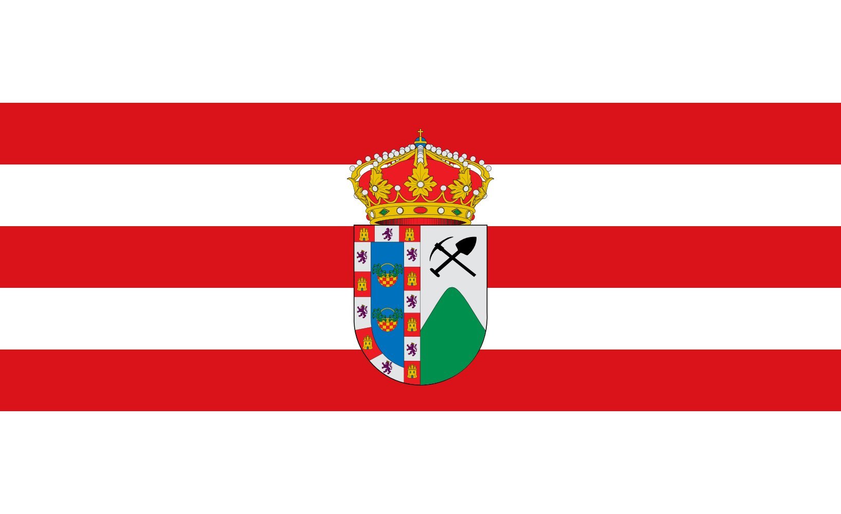 Drapeau paysage Alosno Spain XL en tissu haute densité résistant