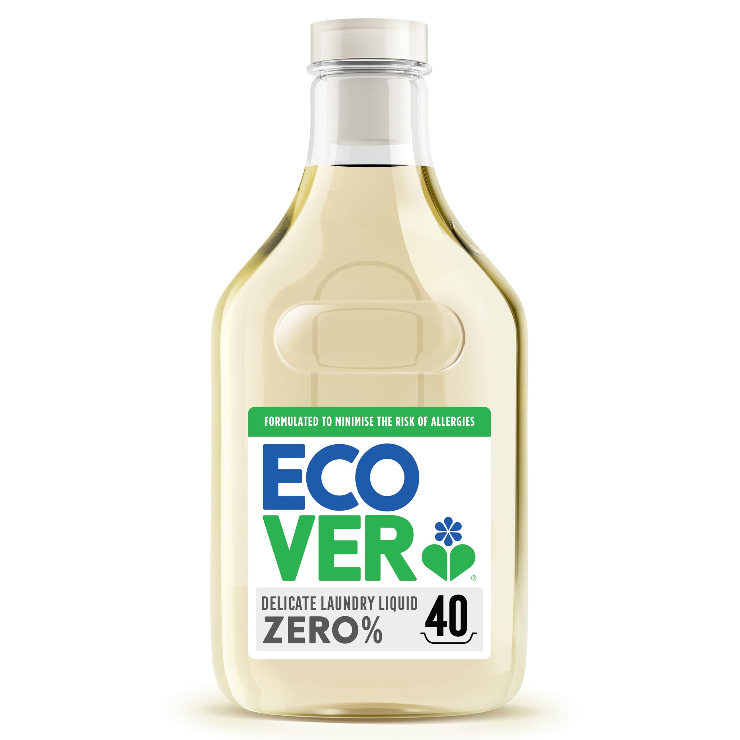 Ecover Zero Non-Bio Laundry Detergent, Laundry Washing Liquid, For Sensitive Skin, Baby Laundry 1 x 40 Washes, 1 x 1.43L