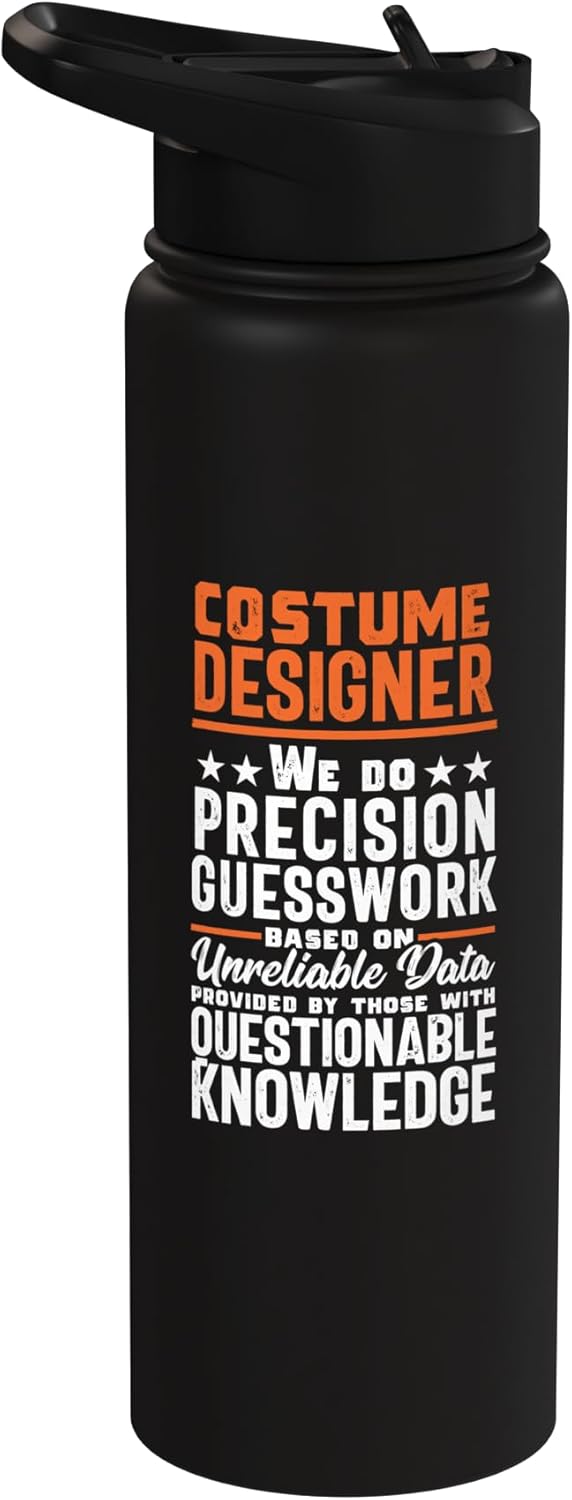 Guesswork Costume Designer Theater Film Crew Novelty Stainless Steel Insulated Water Bottle