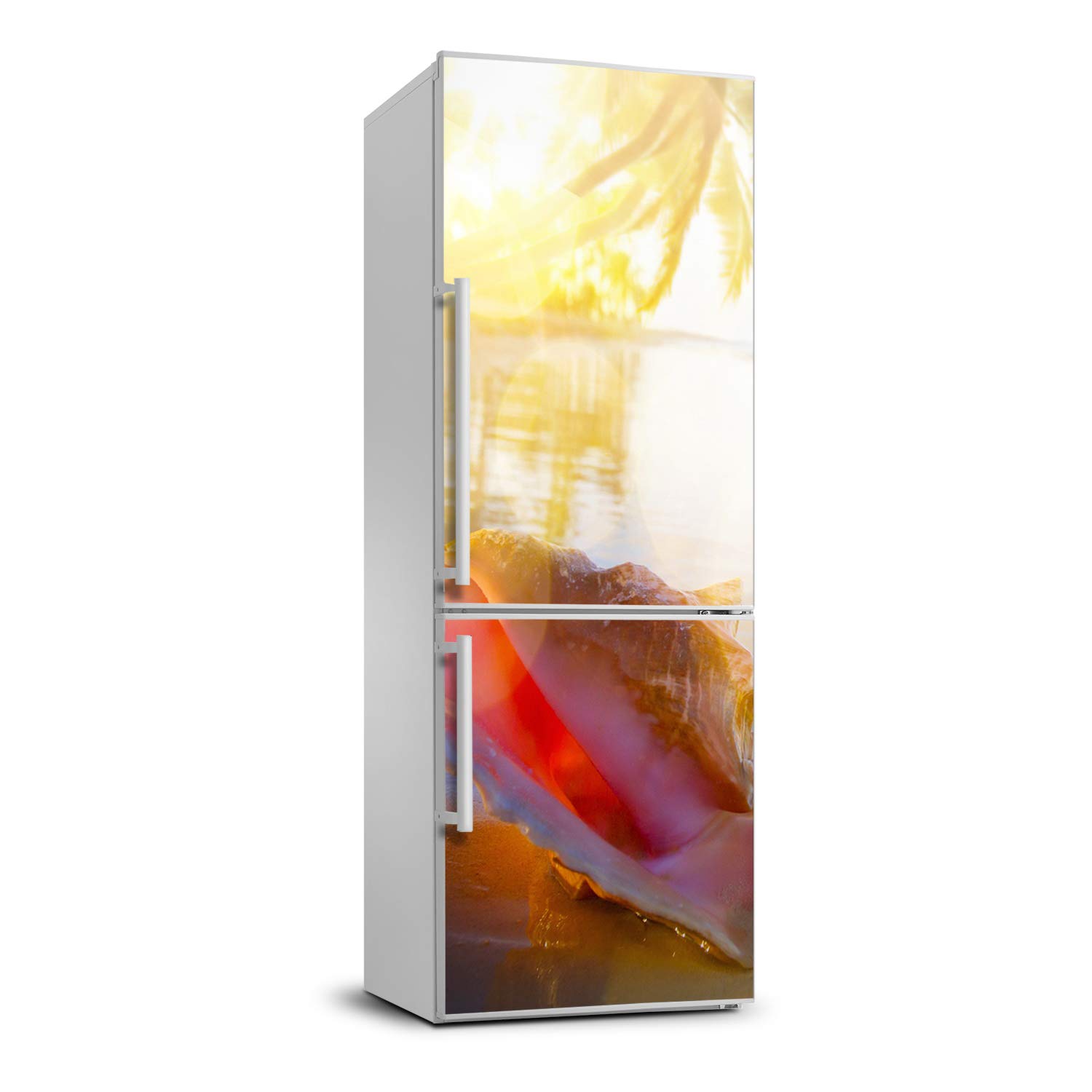 Autocollant frigo pour masquer les rayures sticker mural 60x180cm de cuisine Tulup