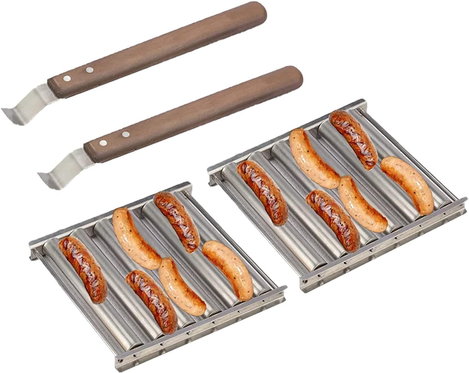 Gusengo Sausage Roller, Hot Dog Roller Stainless Steel Sausage Roller