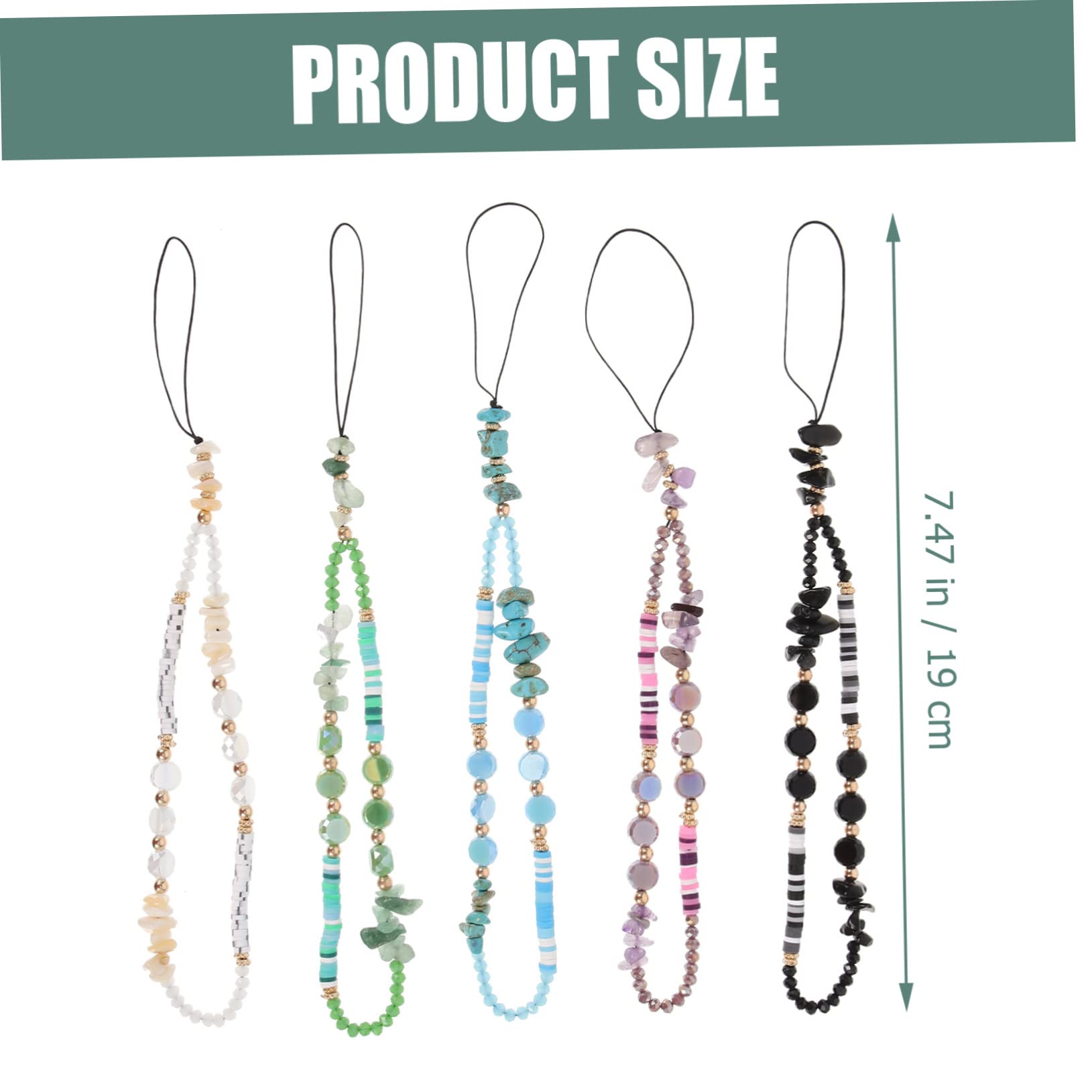 VILLCASE Cuerda Decorativa Para Teléfono Móvil Correa De Abalorios Diy Para Suspender Teléfonos Y Decorar Para