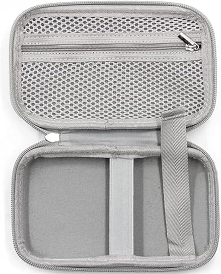 Small Protective Hard Shell Diabetic Supplies Travel Case Testing Kit Organizer for Glucose Meter, Test Strips, Lancing Device, Lancets, Blood Sugar Monitoring System, Diabetes Supplies Bag (Gray)