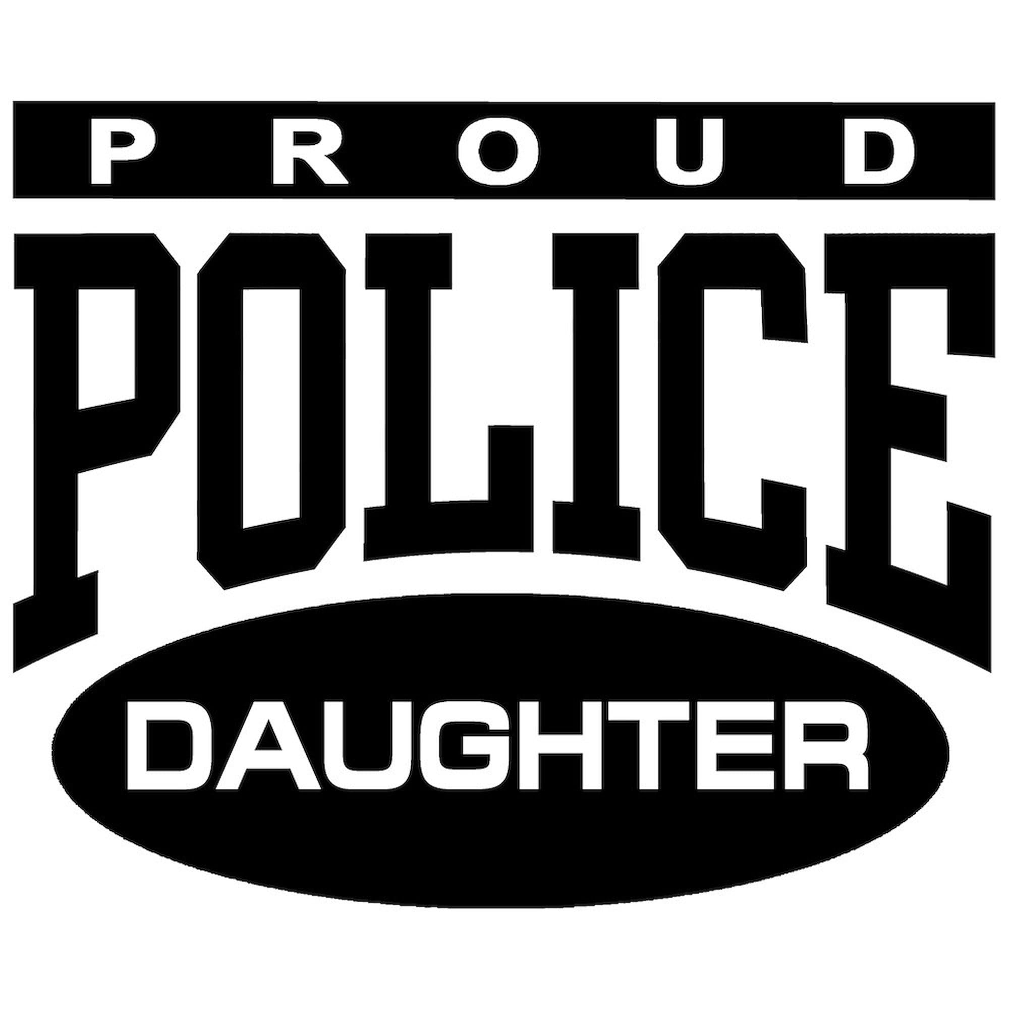 CafePress Proud Police Daughter Rectangle Sticker Rectangle Bumper Sticker Car Decal
