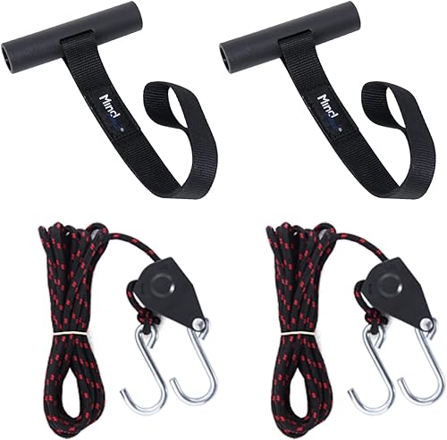 Miniatura 7 de Bucles rápidos para capó, correas de anclaje de amarre para kayak de mente y acción, accesorios de transporte Canon para capó y maletero (paquete de