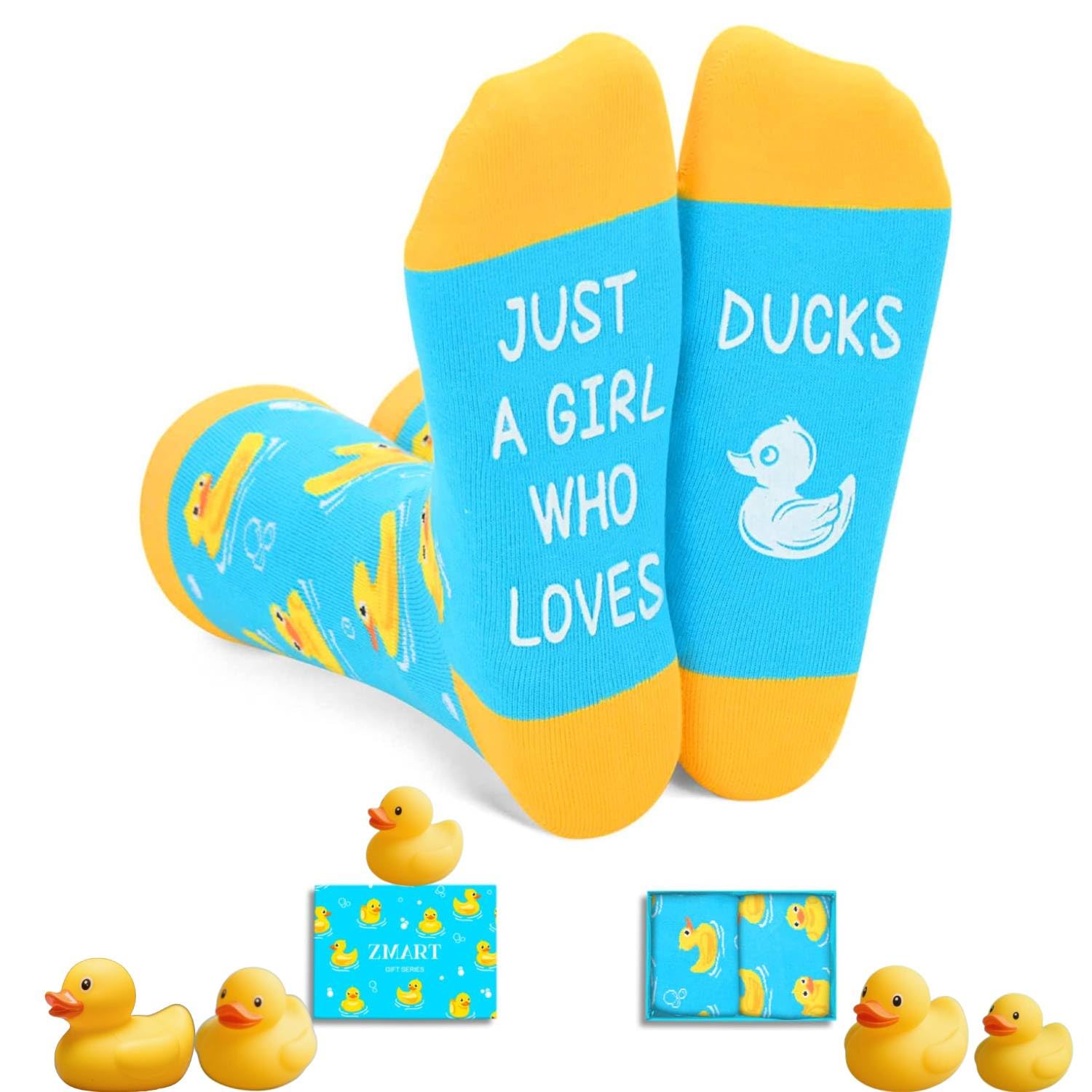 Zmart Funny Animal Socks for Women - Horse Cow Gifts, Pig Goat Duck Chicken Socks for Teens