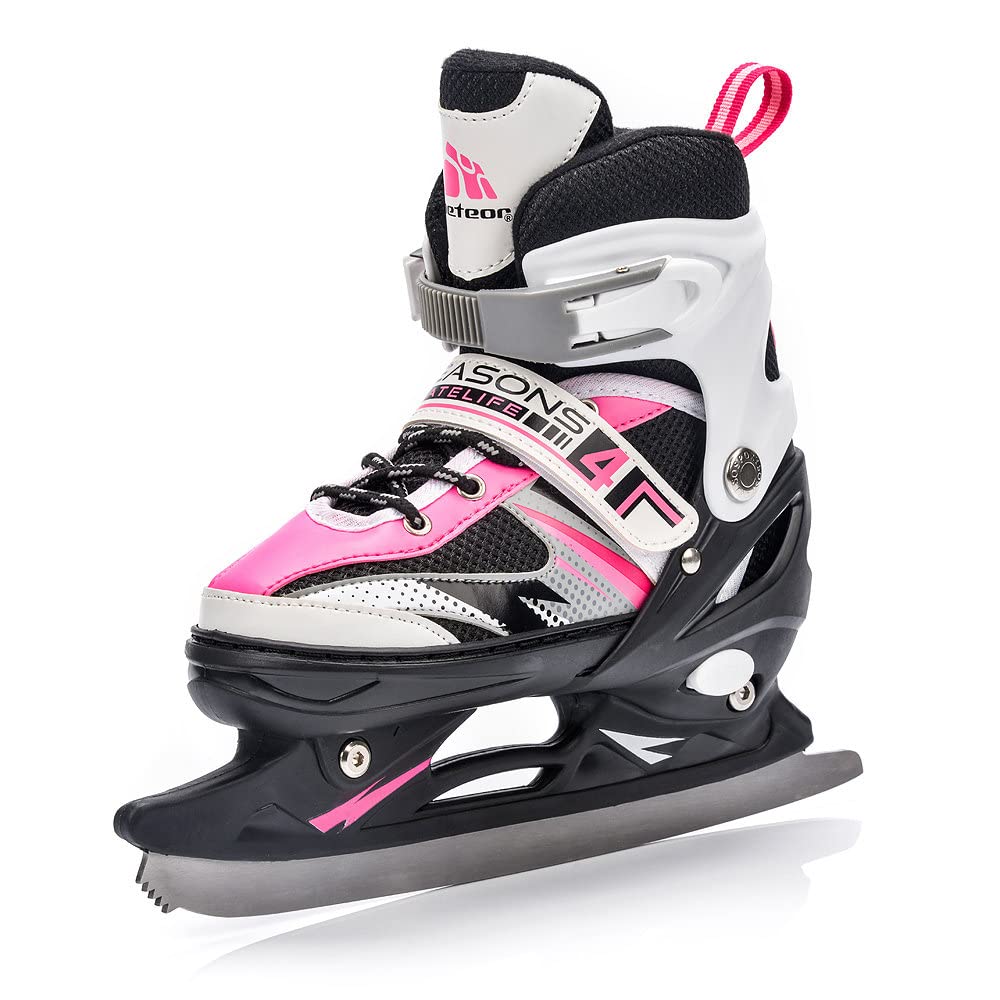 Rolki dla Dzieci Łyżwy Wrotki Łyżworolki Rollerblade 4 w 1 Fitness Młodzieżowe Damskie Męskie meskie Regulowane Czarne i różne kolory dla Dorosłych Scate Koła Led Meteor