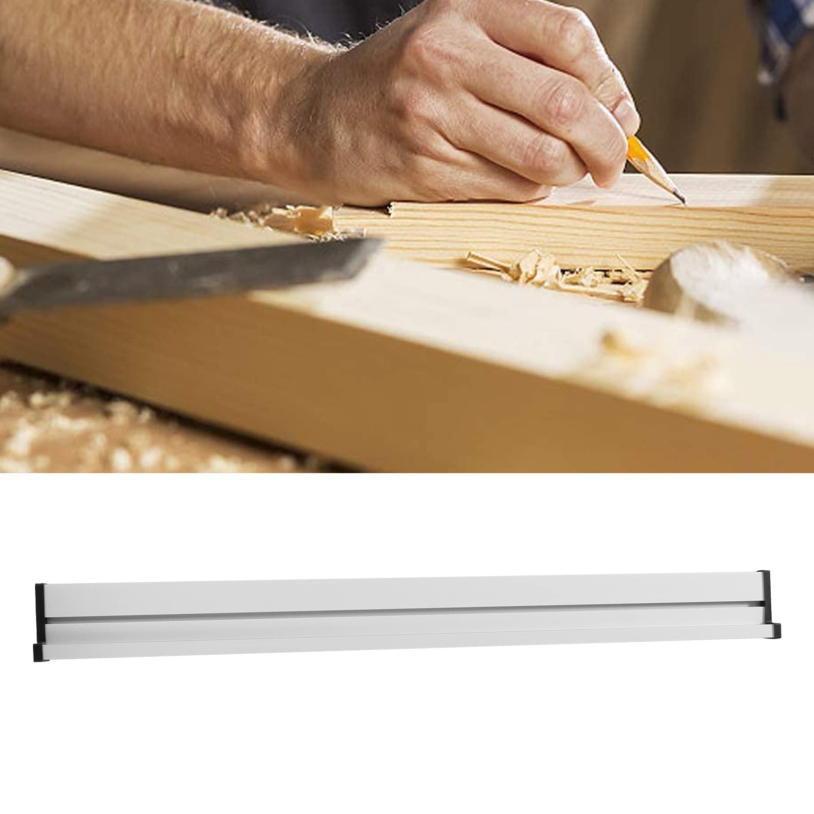 Guida a T per scanalatura a T, 800 mm, 75, tipo, in alluminio, per sega da tavolo, router da tavolo, lavorazione del legno