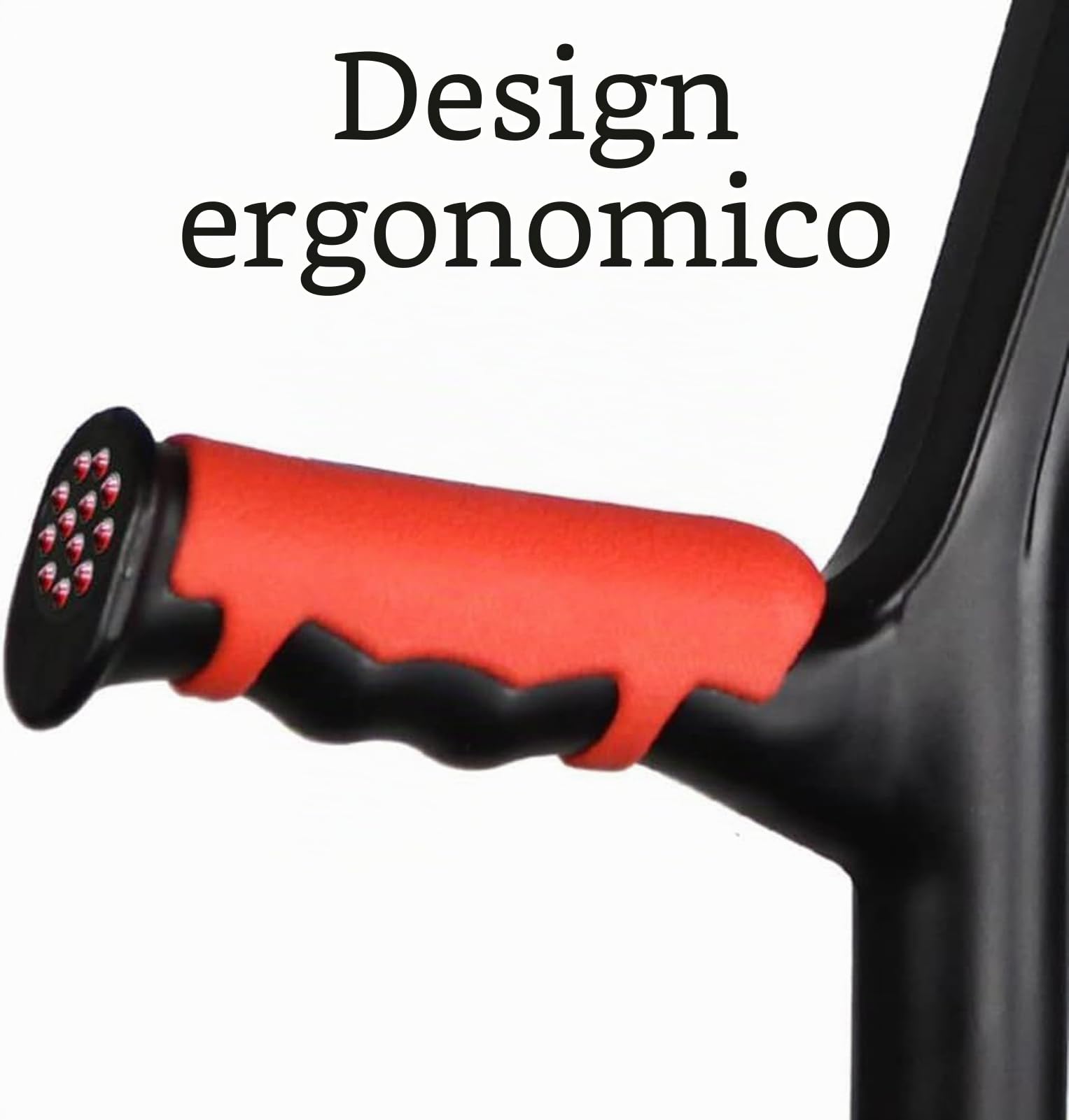 JingNian 1 Paio di Stampelle Pieghevoli per Avambraccio, Stampelle da Passeggio Regolabili in Altezza, Impugnatura Ergonomica, Stampelle Ortopediche per Adulti(Color:Black)