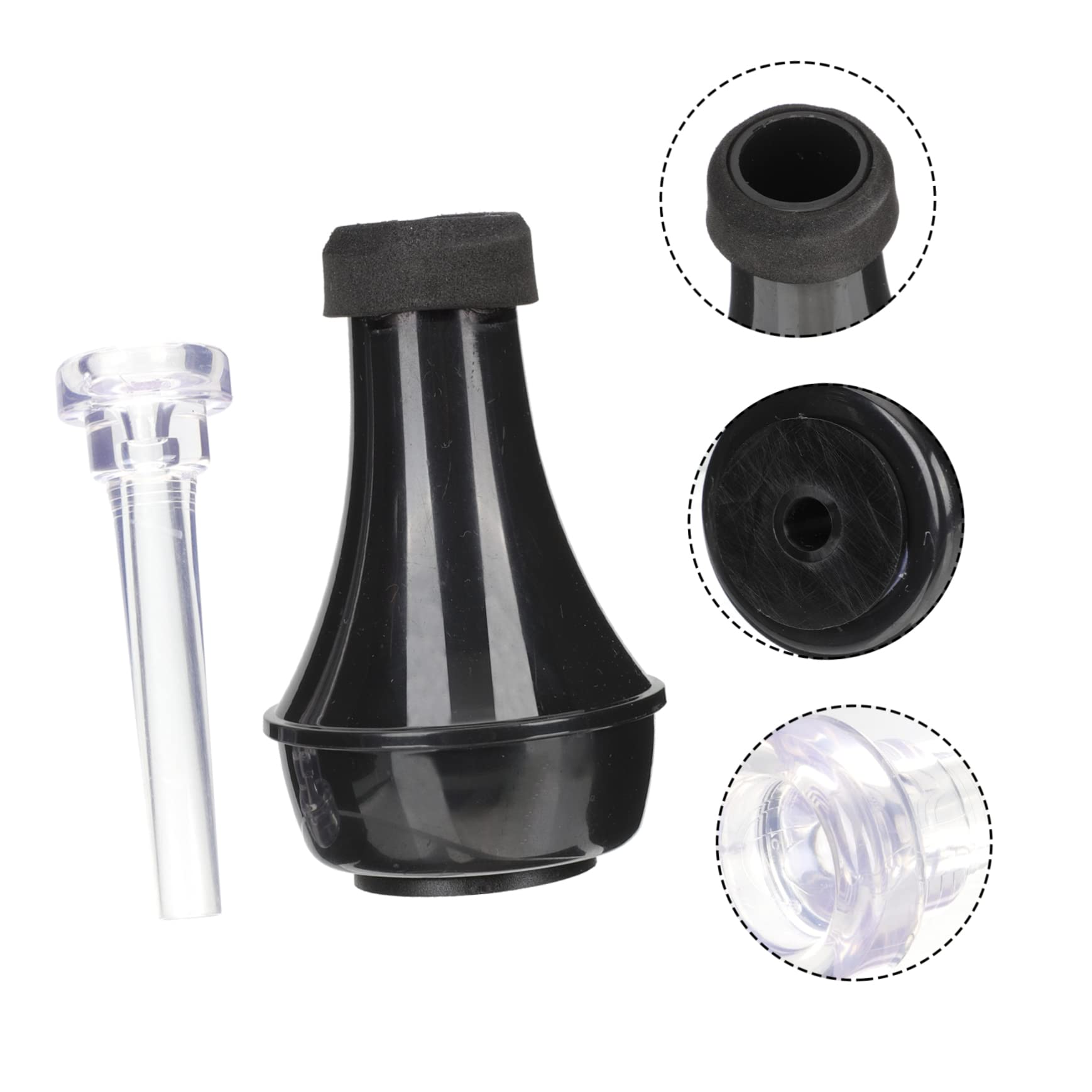 ifundom 3sets Sordina Per Tromba Professionale Mute Per Praticanti e Musicisti e Trasparente Facile Da Installare Riduce Volume e Migliora Suono