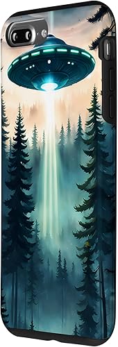 Vista 20 de iPhone 15 Pro Alien Abduction UFO Space Ship UAP Flying Saucer Case