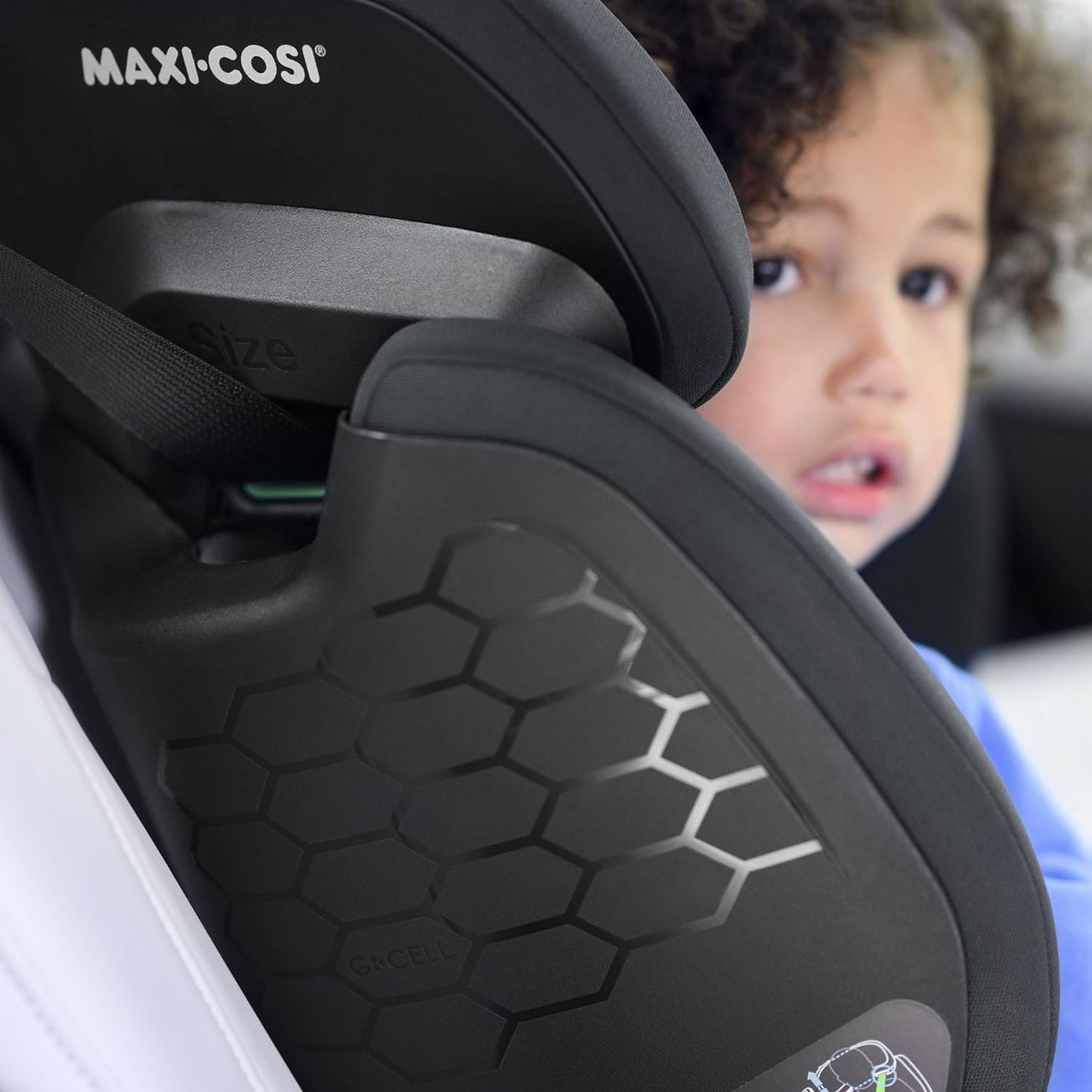 Maxi-Cosi RodiFix M i-Size, Silla de Coche Respaldo Alto, 3,5 -12 años, 100 - 150 cm, Silla Coche ISOFIX, Protección Impactos Laterales G-CELL, Altura Ajustable, Abrochado Rápido y Fácil, Basic Black