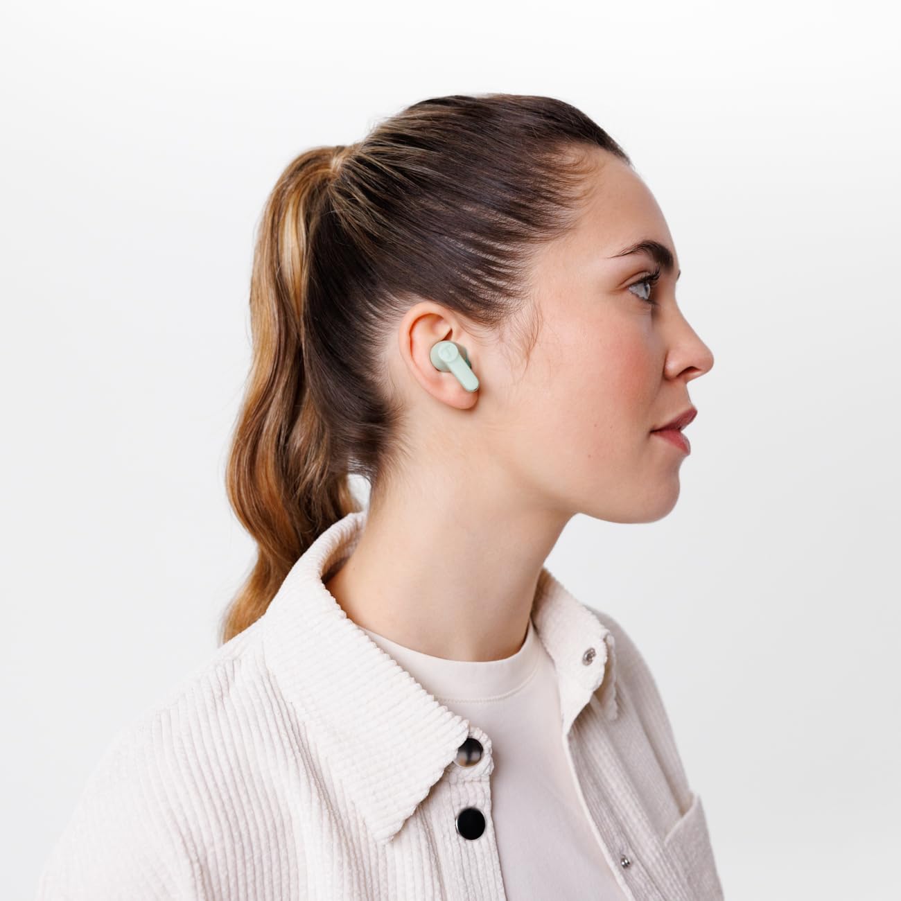 Teufel Airy TWS 2 - Écouteurs Intra-Auriculaires sans Fil Bluetooth - Réduction Active du Bruit - Étanchéité IPX4-6 Microphones - Longue durée de Vie de la Batterie - Contrôle Tactile - Vert