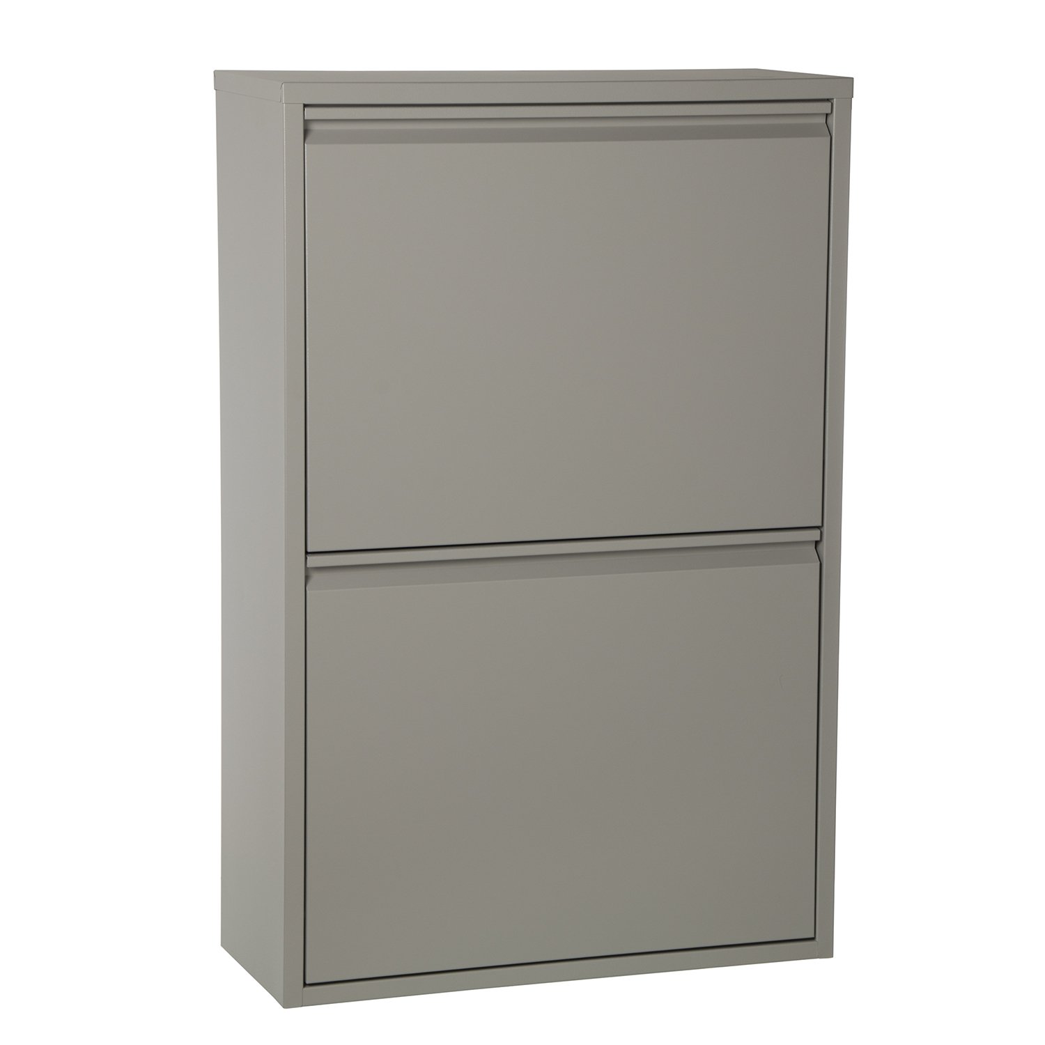 DONREGALOWEB Poubelle de Recyclage en Métal 4 Cubes Argenté 92 cm x 60 cm x 25 cm