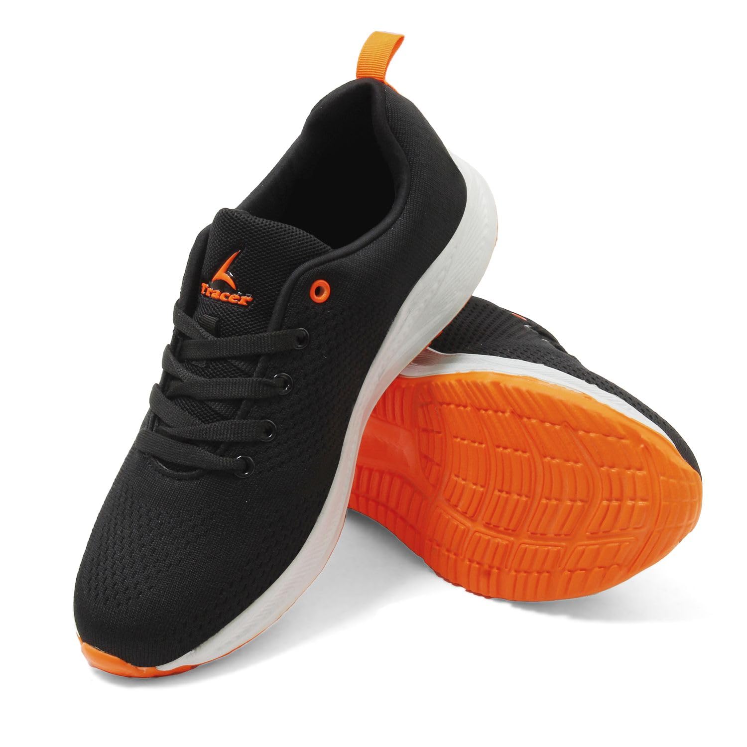 TRACER Casual Shoes for Mens, Stylish & Comfortable, Eva Sole, Material Knitted Upper, Lightweight & Breathable, Lace Up Closure, Sports, Running, Walking, Gym, Shoe, (Black - 11) (B0D9Y5T6MF) Amazon Price History, Amazon Price Tracker