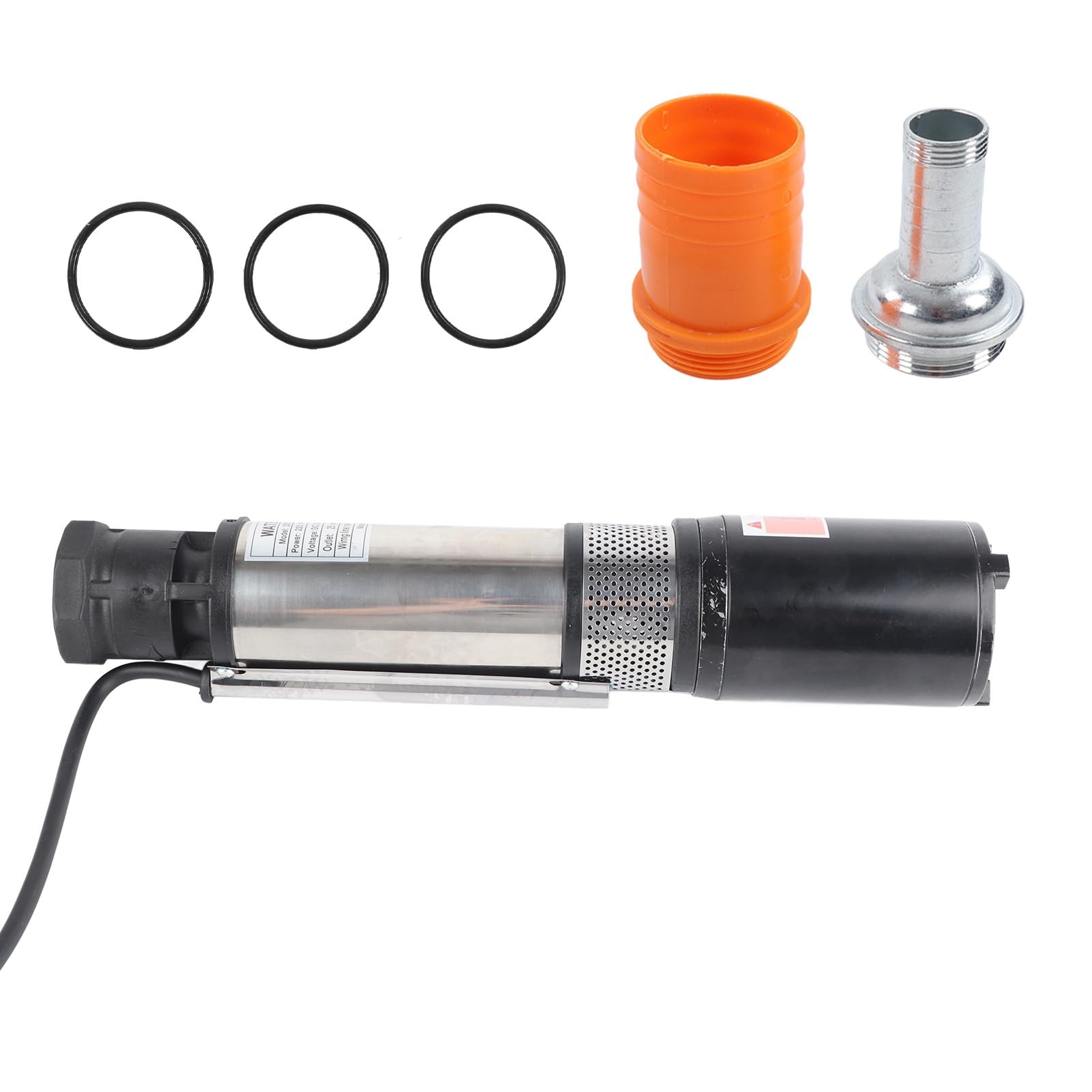 KIMISS Bomba de Agua Solar de Alta Eficiencia DC Bomba de Pozo Profundo Booster Gran Flujo Elevación Alta 20 Metros 24V 2SYDC24V/S6-20-220 Bombas de Pozo de Rendimiento