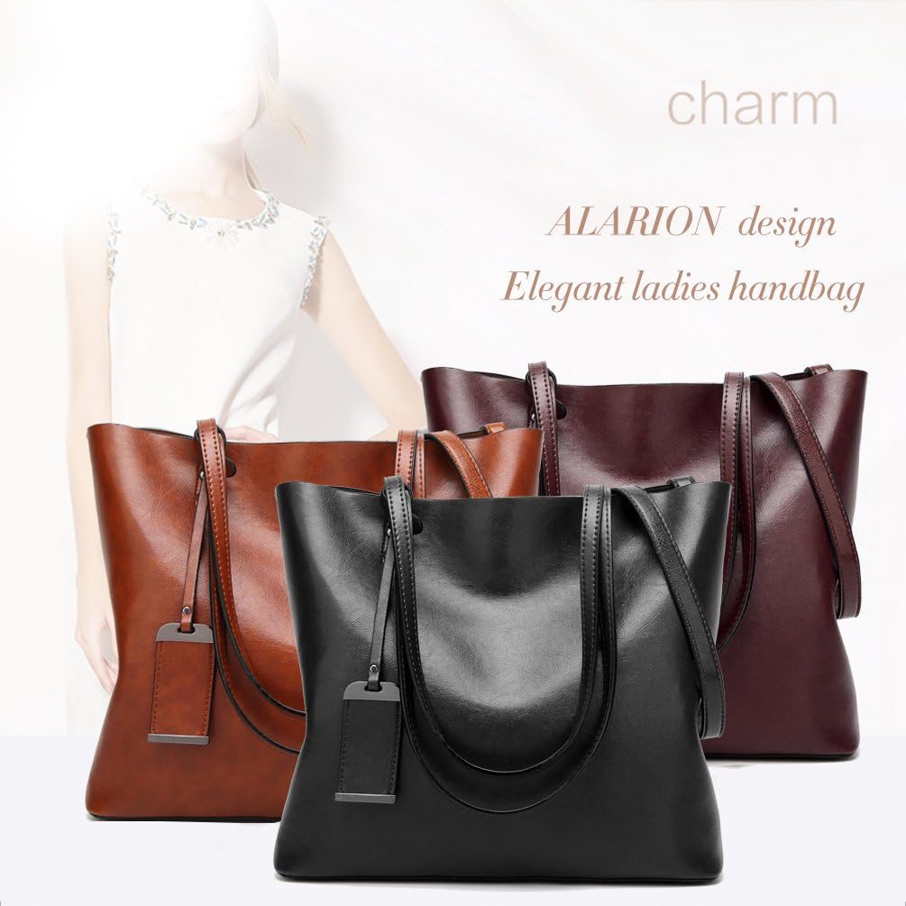 ALARION Women Top Handle Satchel Handbags Shoulder Bag Messenger Tote Bag Purse - Image 6
