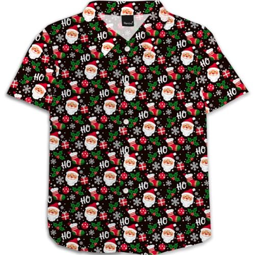Image of Remimi Unisex Kids Halloween Shirt Boys Pumpkin Ghost Shirts Hawaii Button Up Tops 5-14 Years