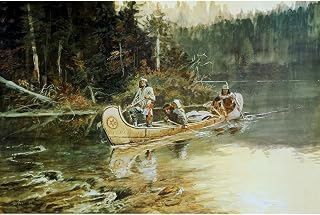 ArtDirect On The Flathead 20x13 Large Unframed Art Print Poster Ready for Framing by Russell, Charles Marion