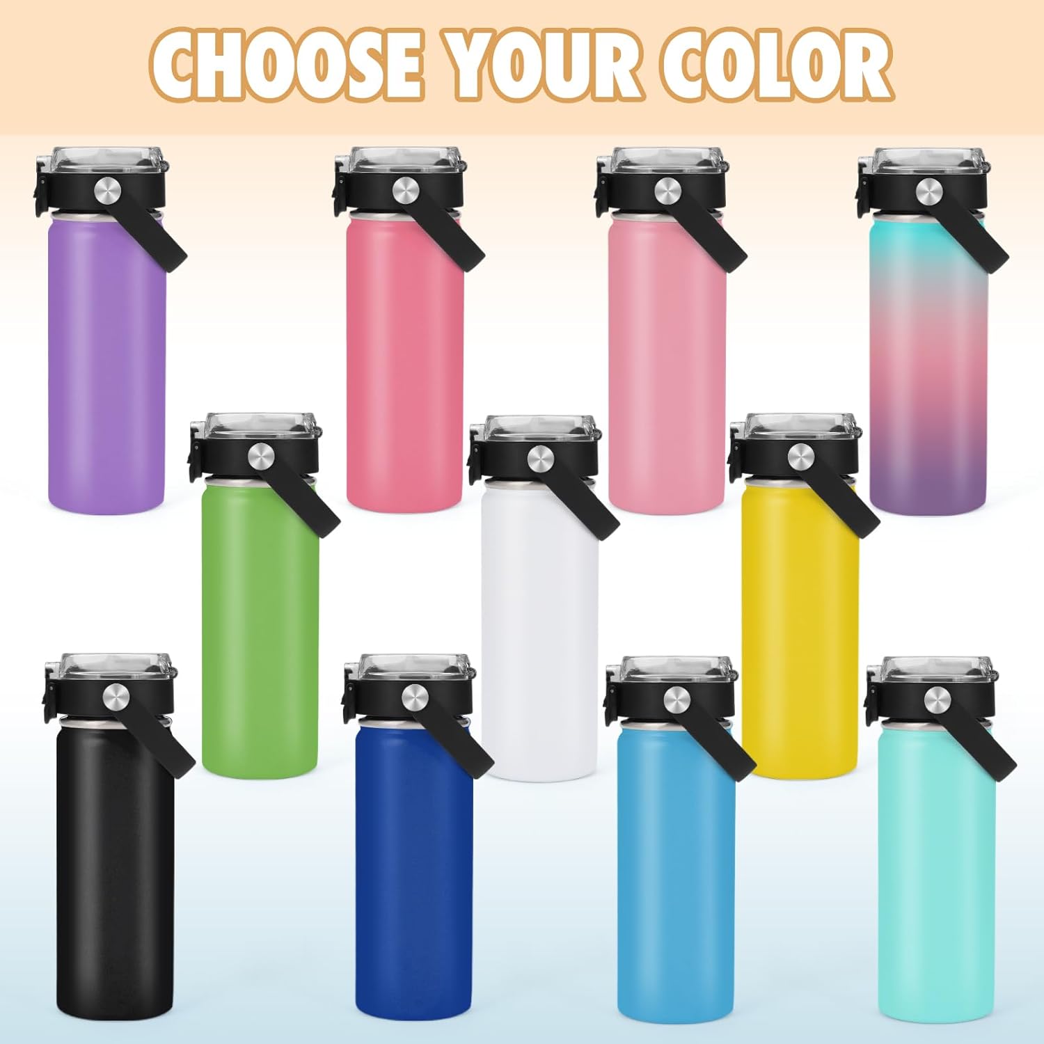 Personalized Insulated Water Bottles for Kids,18OZ Custom Engraved Name Water Cups, Stainless Steel School Bottle, 16 Colors & 50 Cute Patterns –Christmas Gifts for Boys & Girls - Image 8