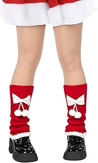 Y2K Calentadores de Piernas para Mujer y Niña Kawaii Polainas Tejidas Hasta la Rodilla Estilo Gótico Lolita