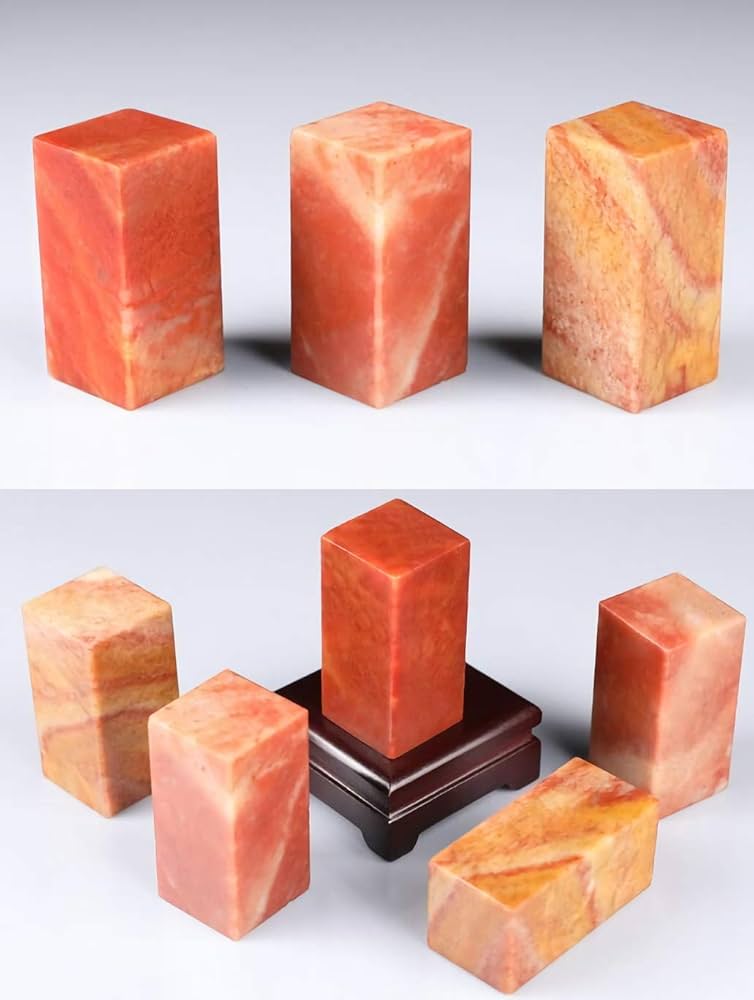 Amazon.co.jp: 【SRrabbit】篆刻 印材 寿山石 印石 てんこく 材料