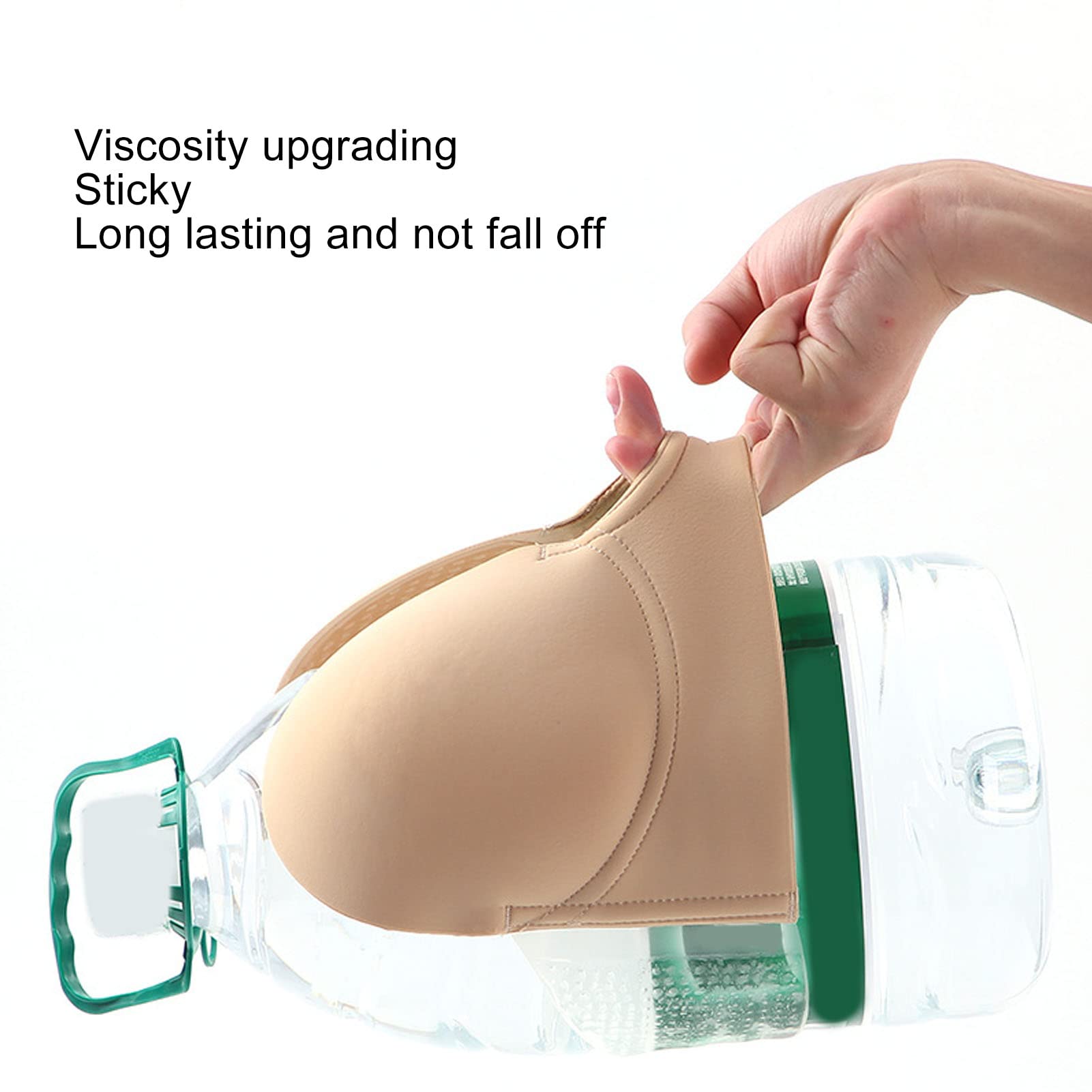 u forme de soutien-gorge sans bretelles pour les femmes, Silicone Deep Play Push Up Adhesive Bra, 5pcs Sticky Bra pour le mariage (C)