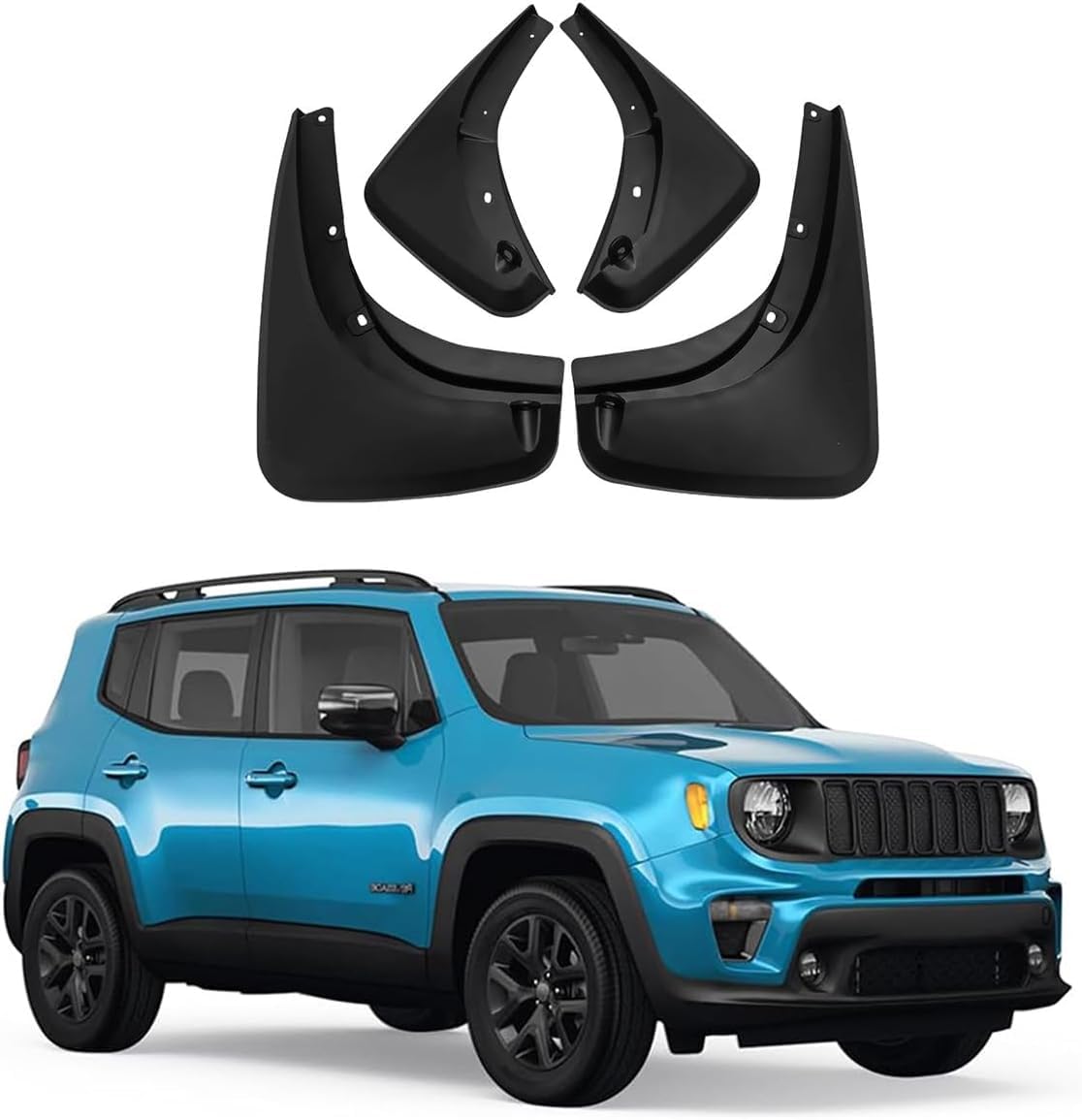 PLKASHUC Mud Flaps Car Mudguards for Jeep Renegade 2016-2025.