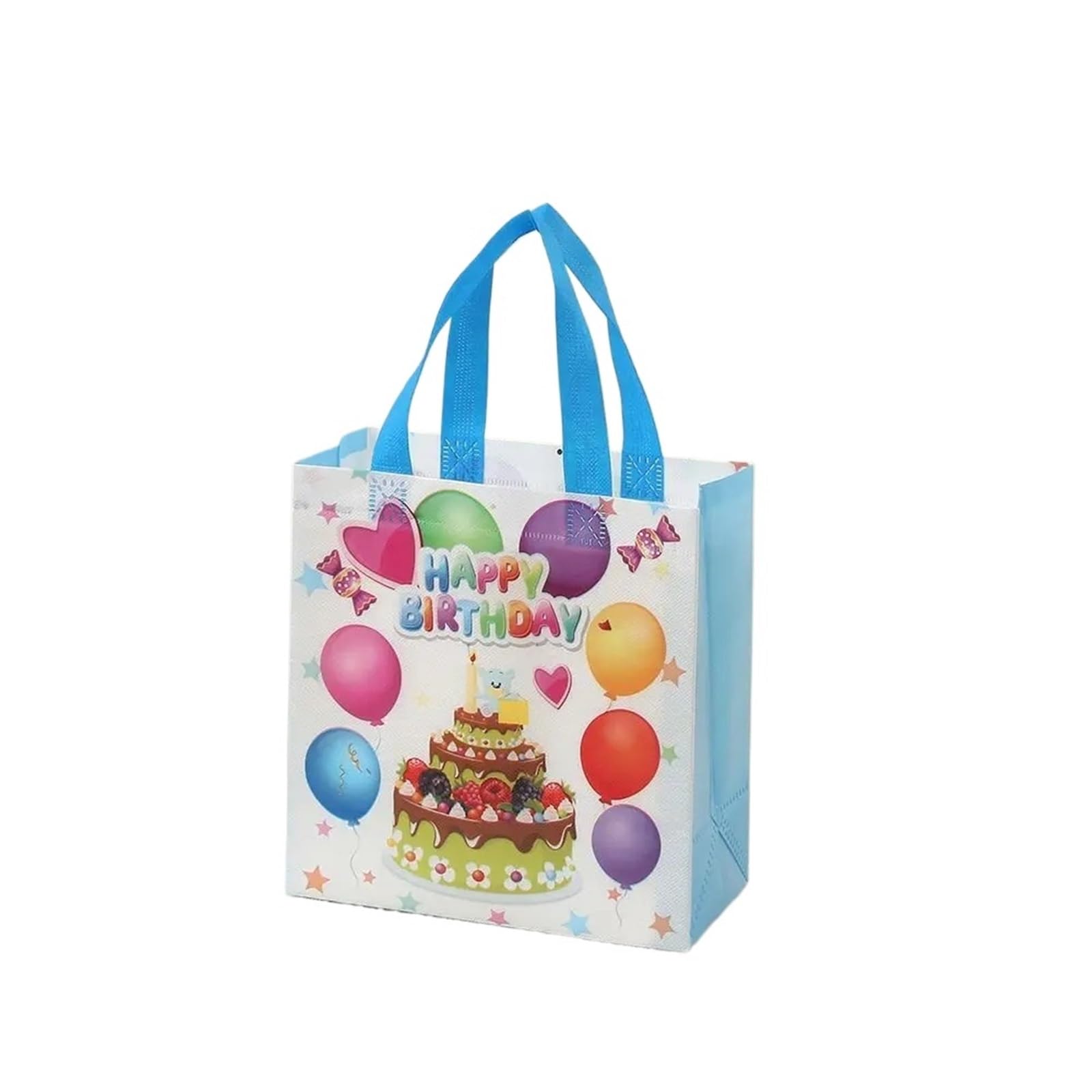 20 piezas bolsas de tela no tejidas con diseño feliz cumpleaños