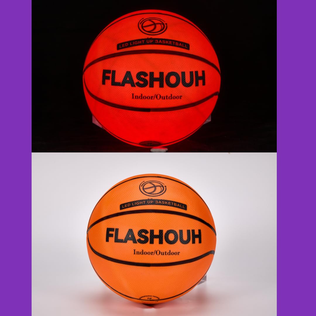 Véritable Ballon de Basket LED T7 Rechargeable USB-C - Pompe Incluse