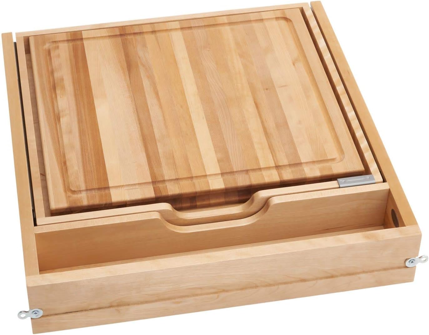 Rev-A-Shelf 24 in Knife and Cutting Board Drawer Kit w/Soft-Close Slides, Standard