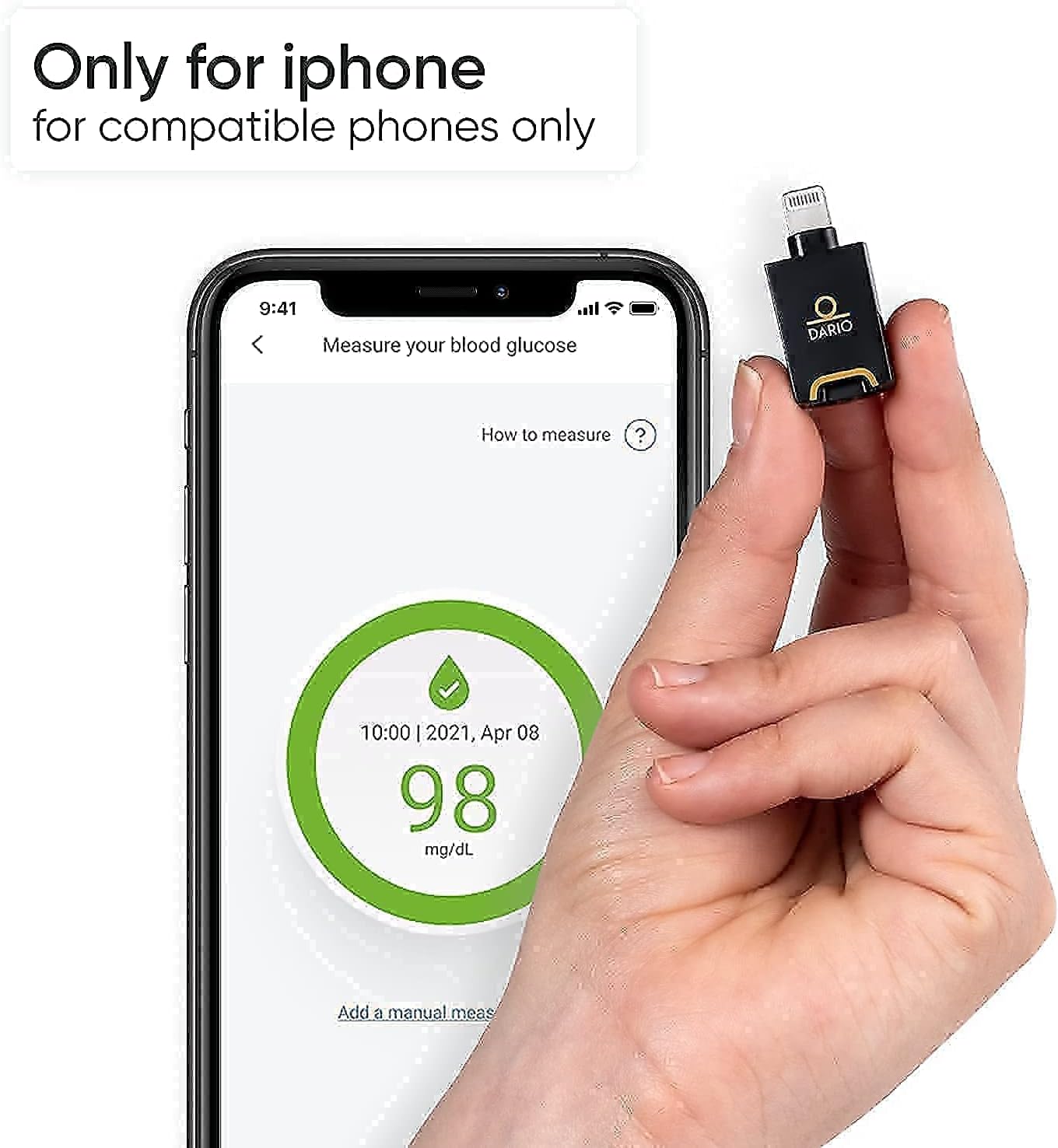 Bundle & Save Dario Diabetes Blood Glucose Meter Kit. Test Blood Sugar Estimate A1c. All-in-One Smart Blood Sugar Monitor Test Strips + Lancets (iPhone Only) + Bluetooth Blood Pressure Monitor : Health & Household