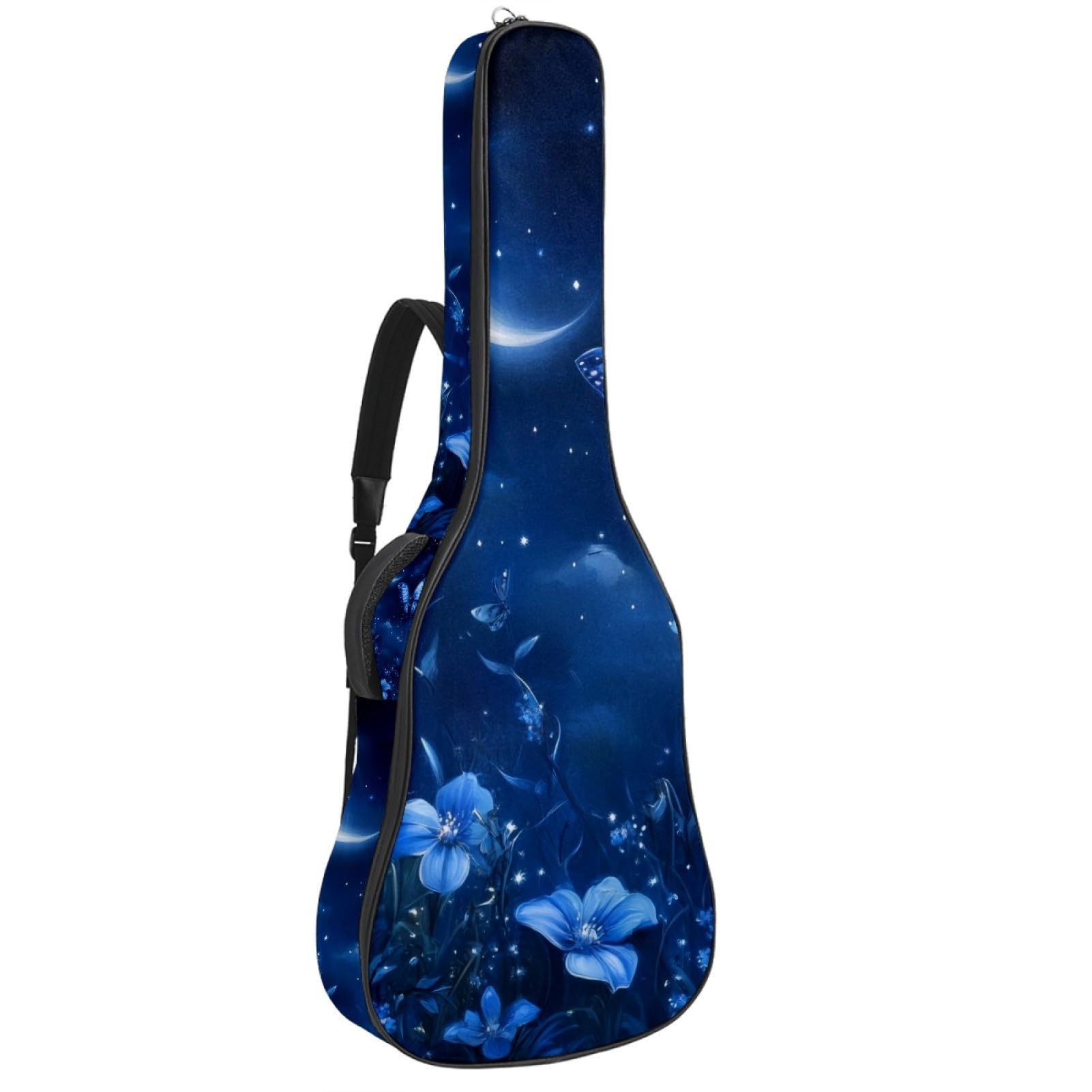Housse guitare acoustique design lune bleue : le cadeau idéal pour musicien - 8