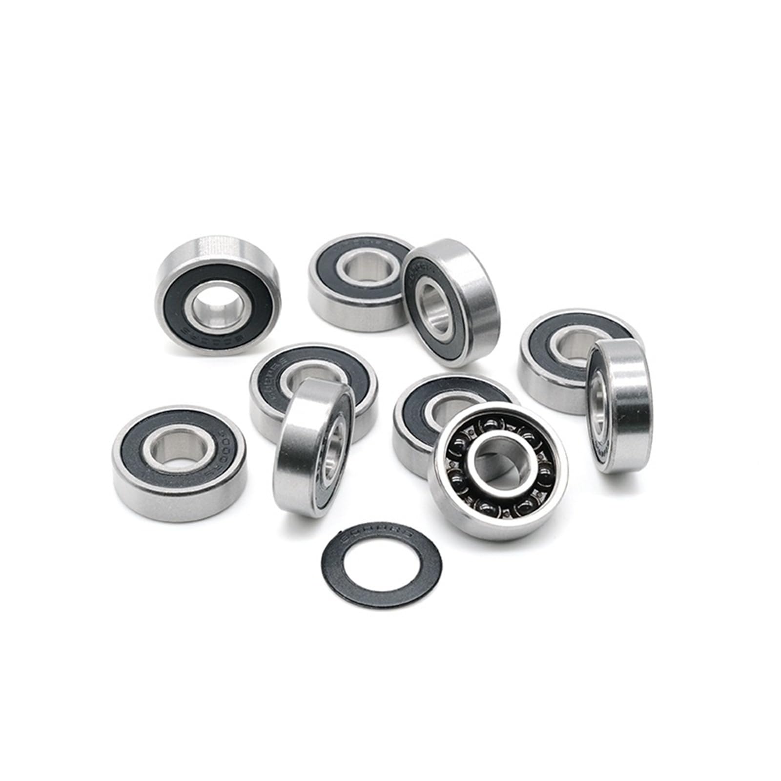 Roulements céramiques hybrides 6000RS 10 x 26 x 8 mm, pièces de rechange for boîtiers de pédalier 6000 RS 2RS, 2 pièces