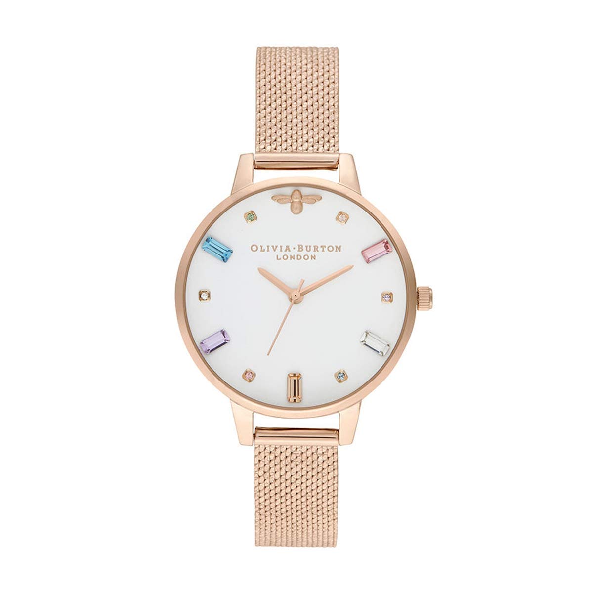Olivia BurtonAnalogue Quartz Watch for women with Rose gold colored Stainless Steel bracelet - OB16RB15