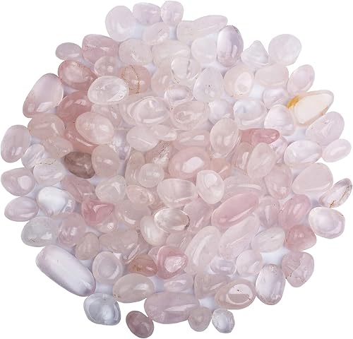 Miniatura 1 de ZenQ Chips de cristal, cristales caídos de 12 libra, cristales triturados naturales para manualidades, cuarzo rosa