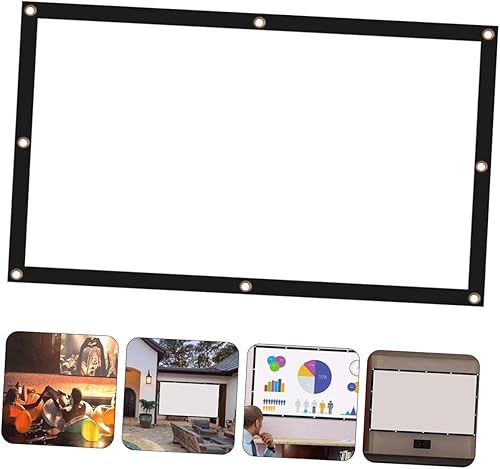Miniatura 7 de BESPORTBLE Portable Foldable Projector Screen HD Projection Movie Screen for Open-Air Theater Home Theater Classroom Office Conference Presentations