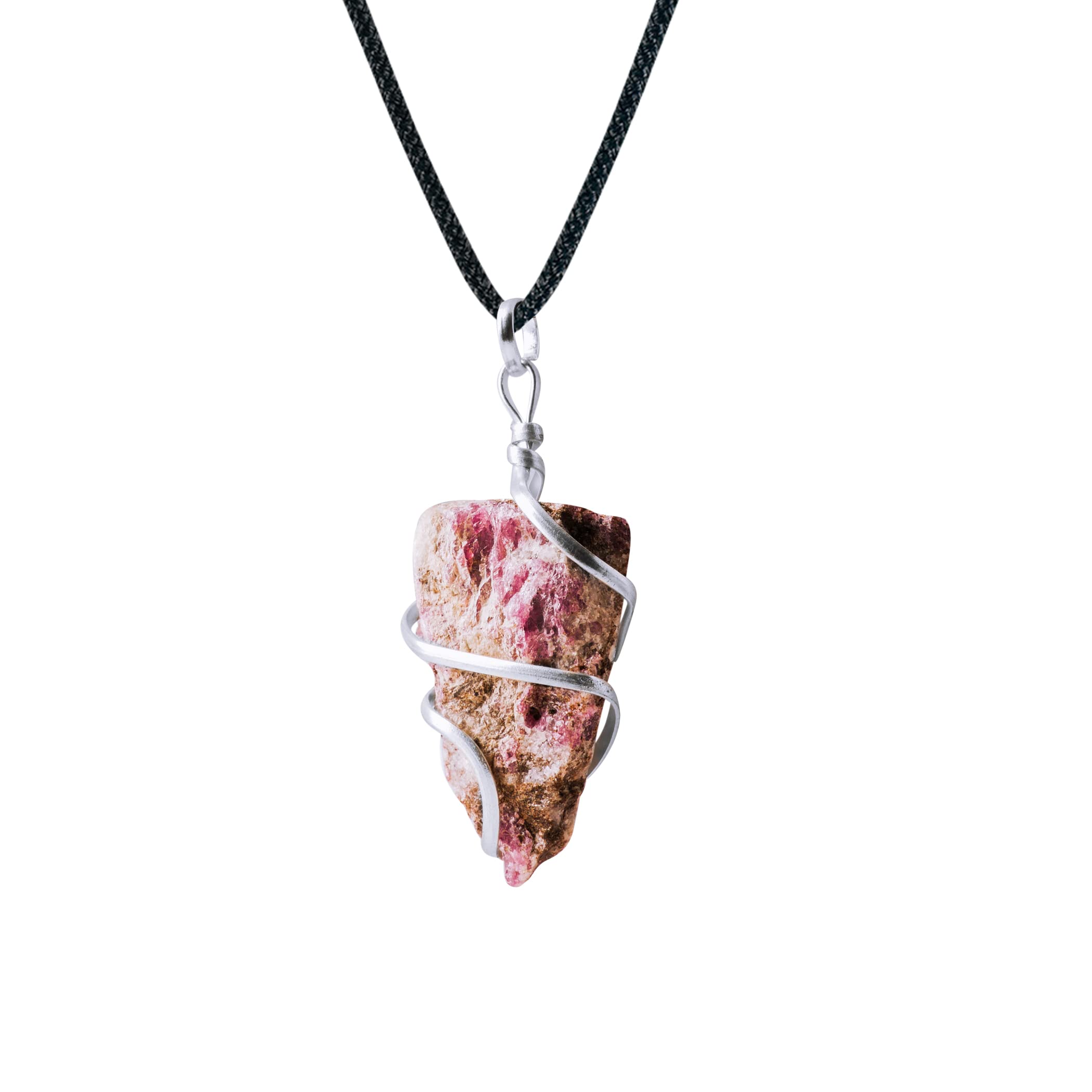 YATSKIA Black Tourmaline Necklace - Tourmaline Necklace - Healing Spiritual Crystal Necklaces - Black Tourmaline Jewelry - Raw Crystal Necklace Pendant