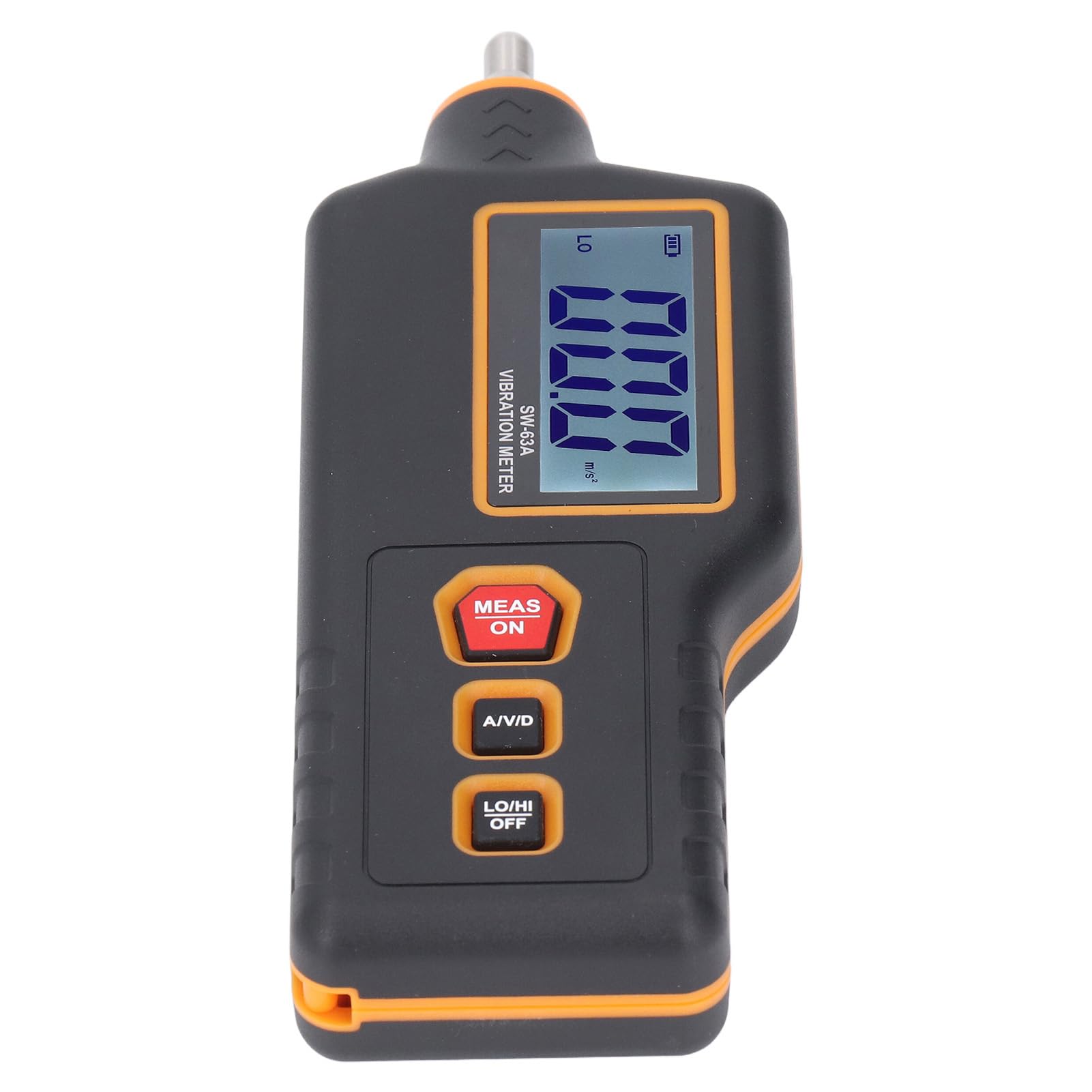 Tbest Vibromètre Numérique 3 Pouces, Mesure du Déplacement d'accélération avec Sondes Interchangeables, Fréquence 10 Hz-10 KHz pour la Maintenance des équipements Industriels